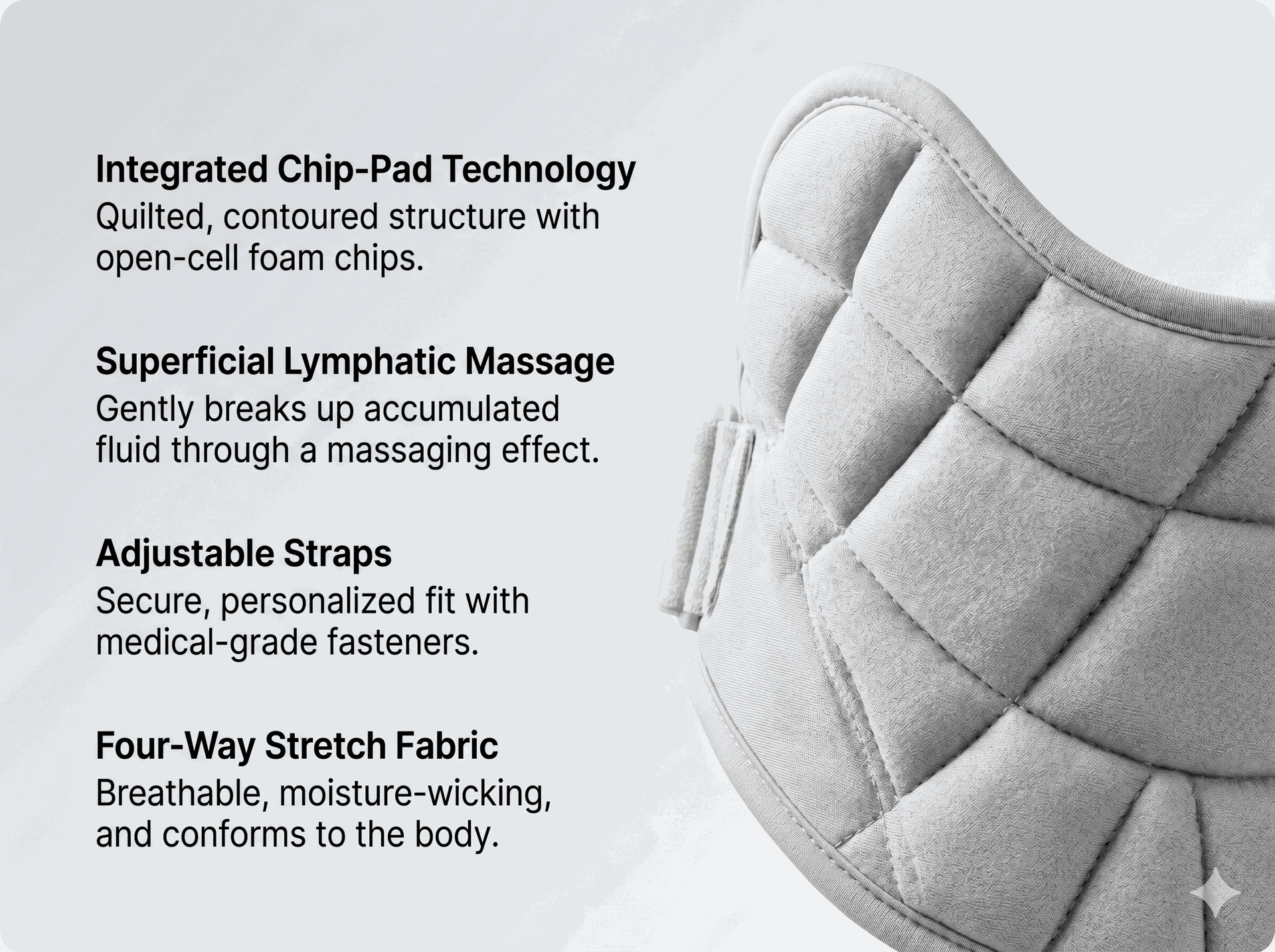 SIGVARIS Neck and Mandible Compression Pad-Black