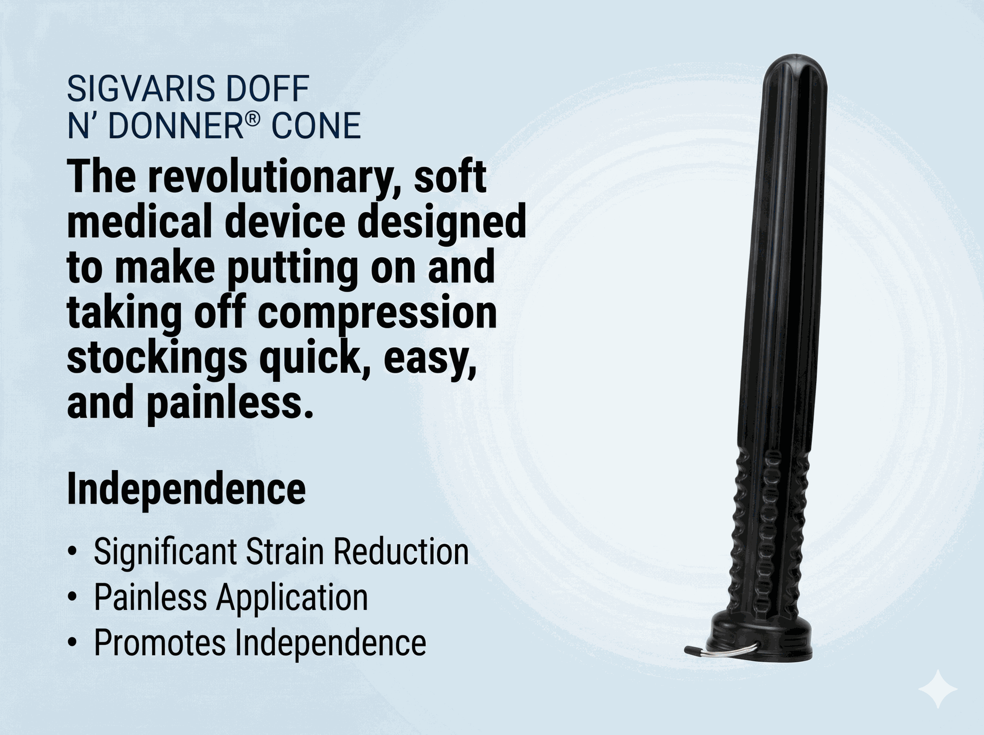 Sigvaris Doff N Donner Cone – Make Compression Socks Easier