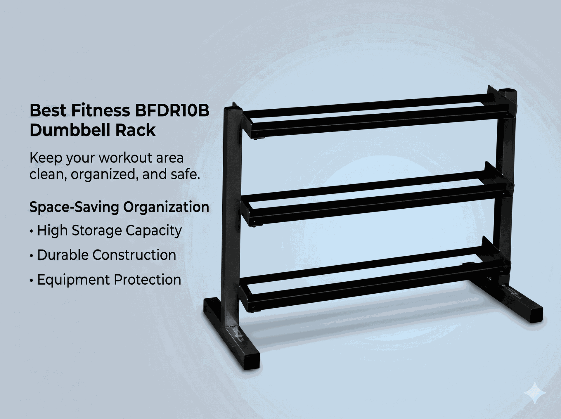 Body-Solid BFDR10B Dumbbell Rack