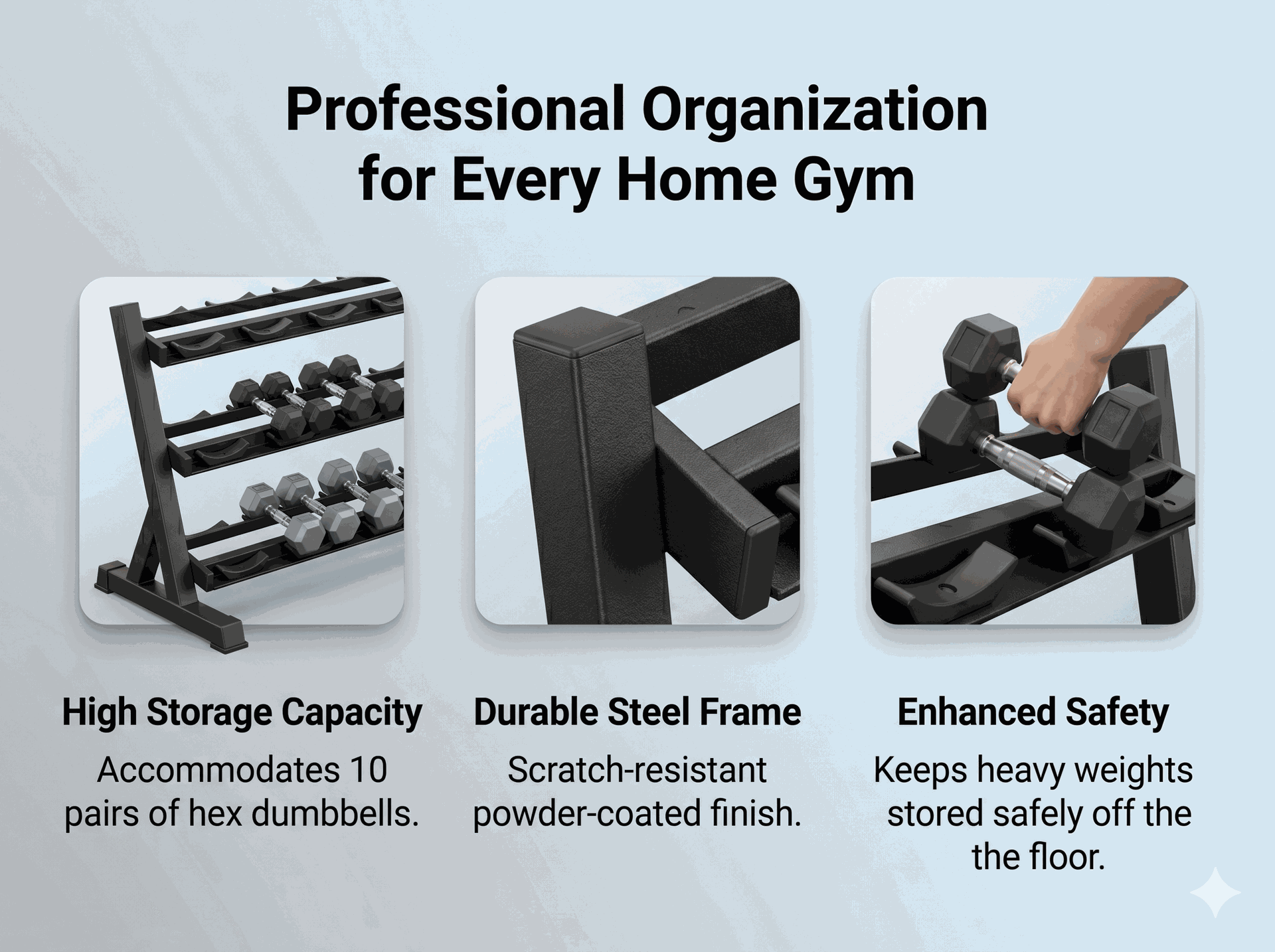 Body-Solid BFDR10B Dumbbell Rack