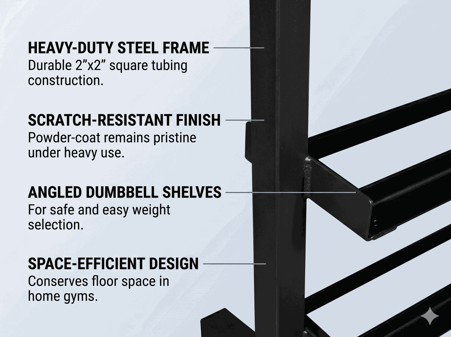 Body-Solid BFDR10B Dumbbell Rack