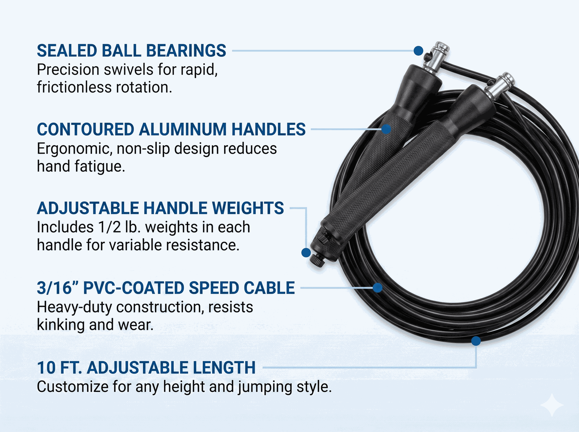 Body Solid Speed Jump Rope