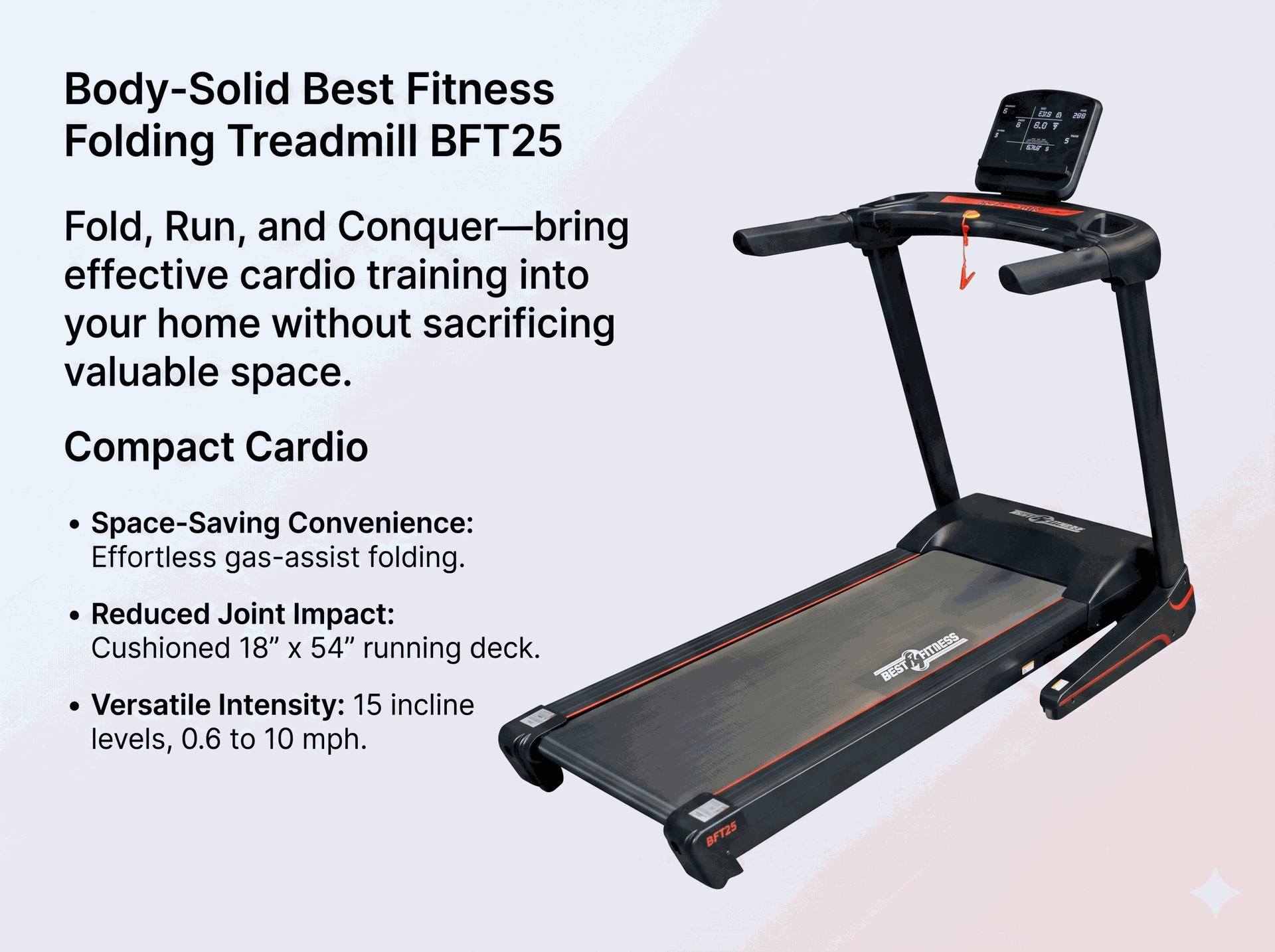Body-Solid BFT25  Folding Treadmill
