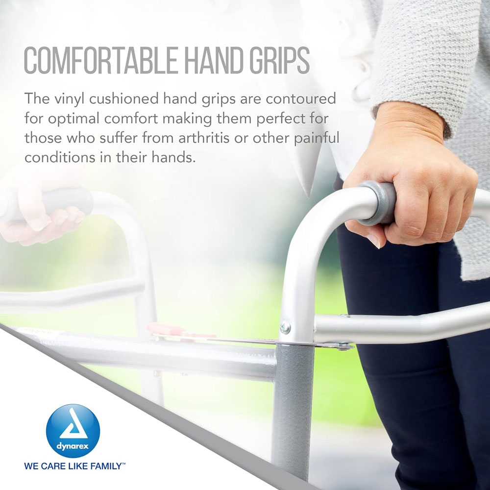  Dynarex Adult Two Button Folding Walker