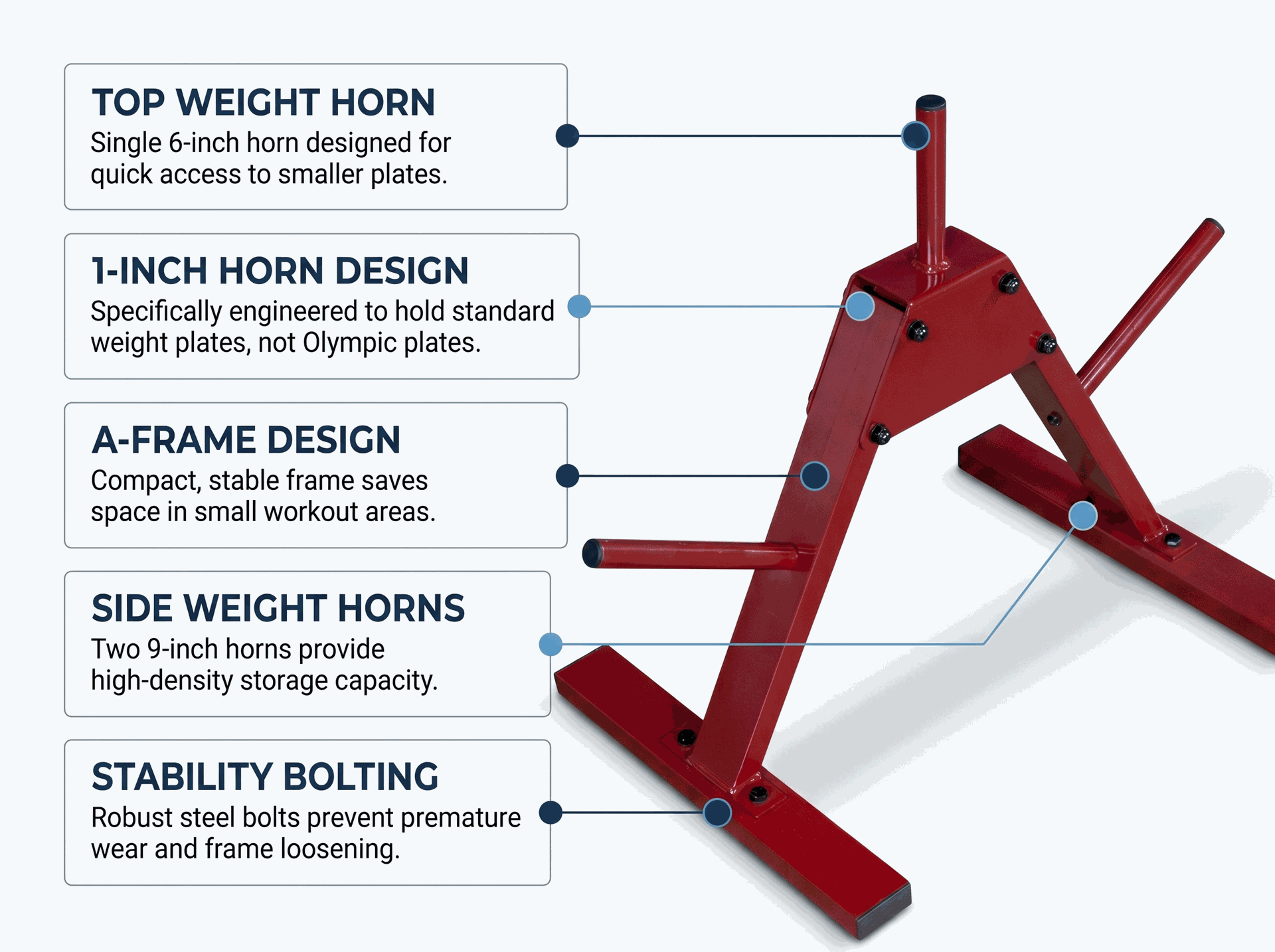 Body-Solid BFWT5 1" Standard Plate Tree