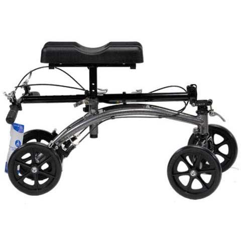  Steerable Knee Walker with Basket Silver Vein Black 1pc cs