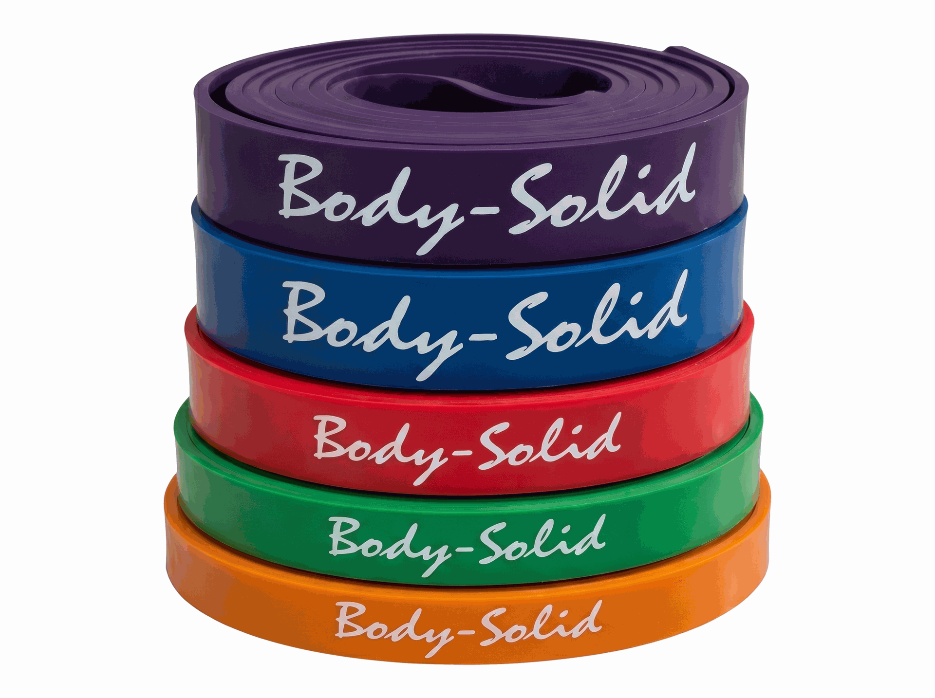 Body-Solid 5 pack Resistance Bands, Includes BSTB1,2,3,4,5