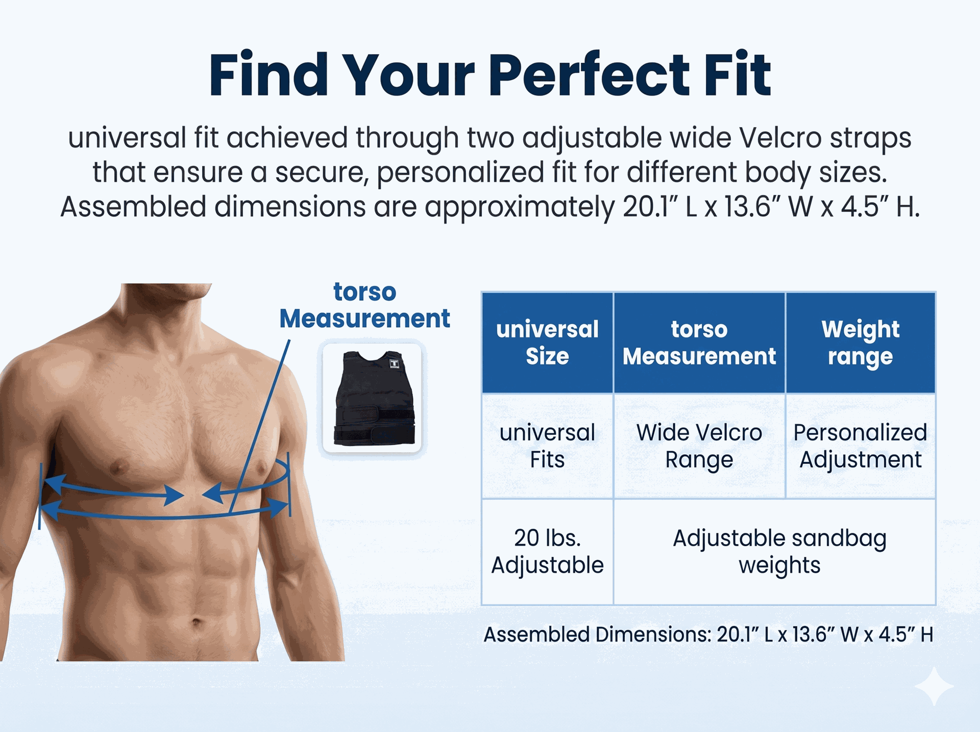 Body Solid Premium Adjusted Weighted Vest