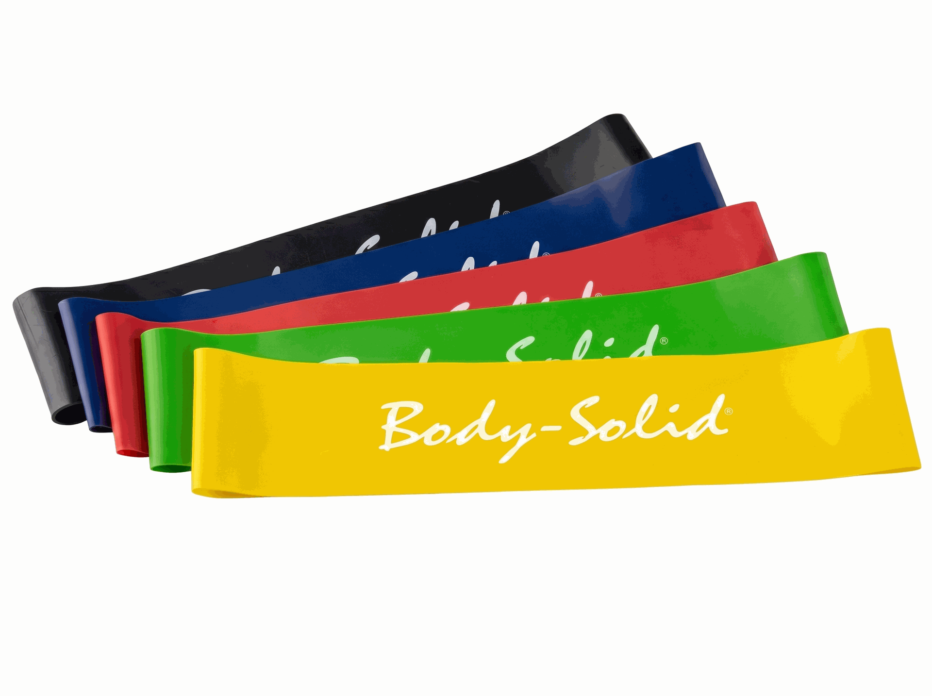 Body-Solid Mini Loop Bands, 5 pack, Retail Packaging