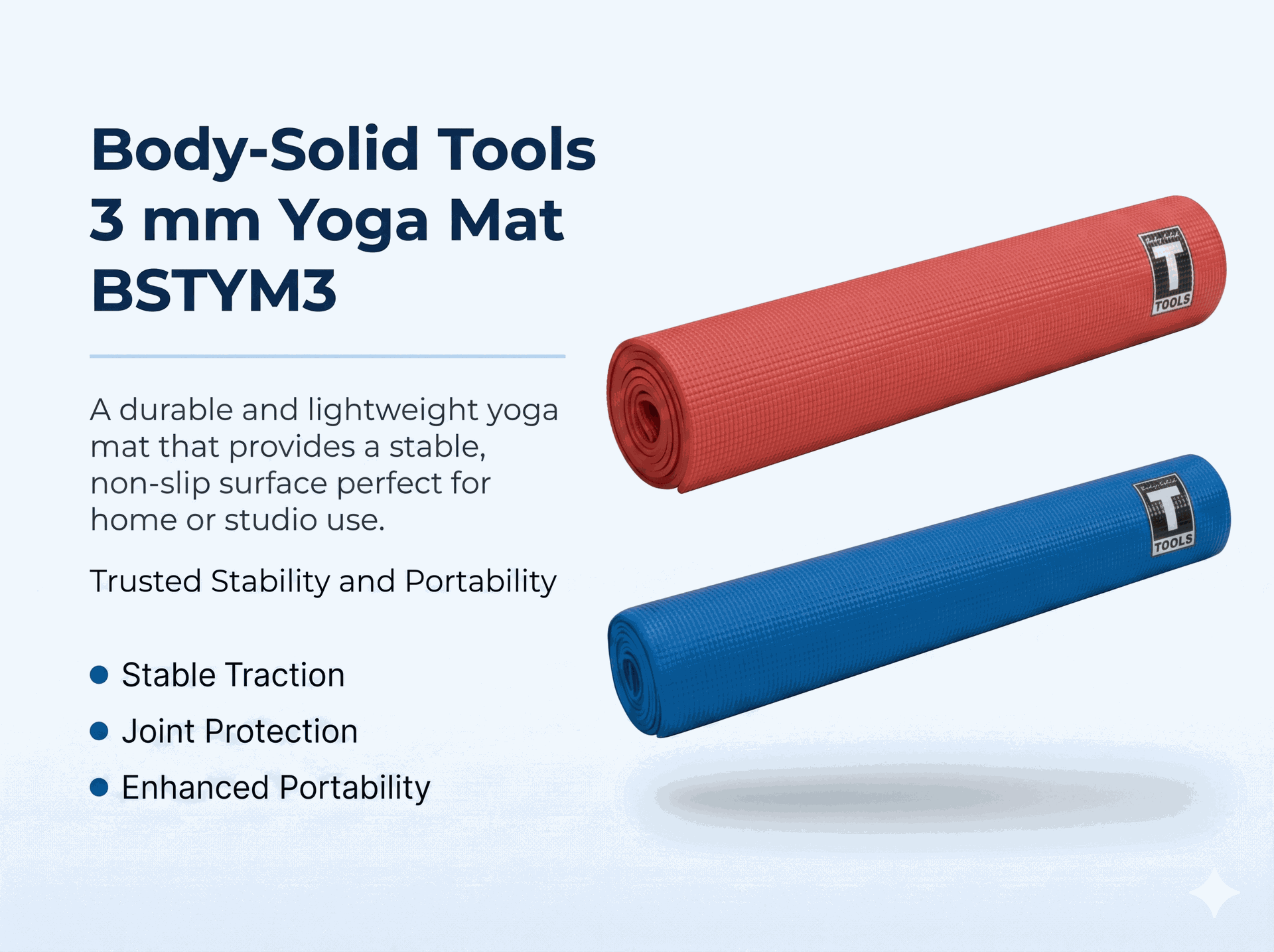 Body Solid Durable Non-slip Yoga Mat