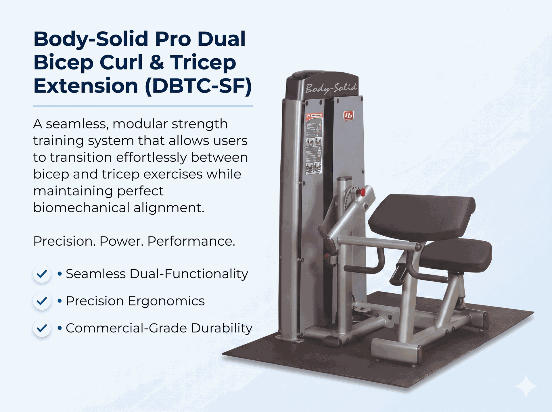 Body-Solid Dual Bi/Tricep Machine