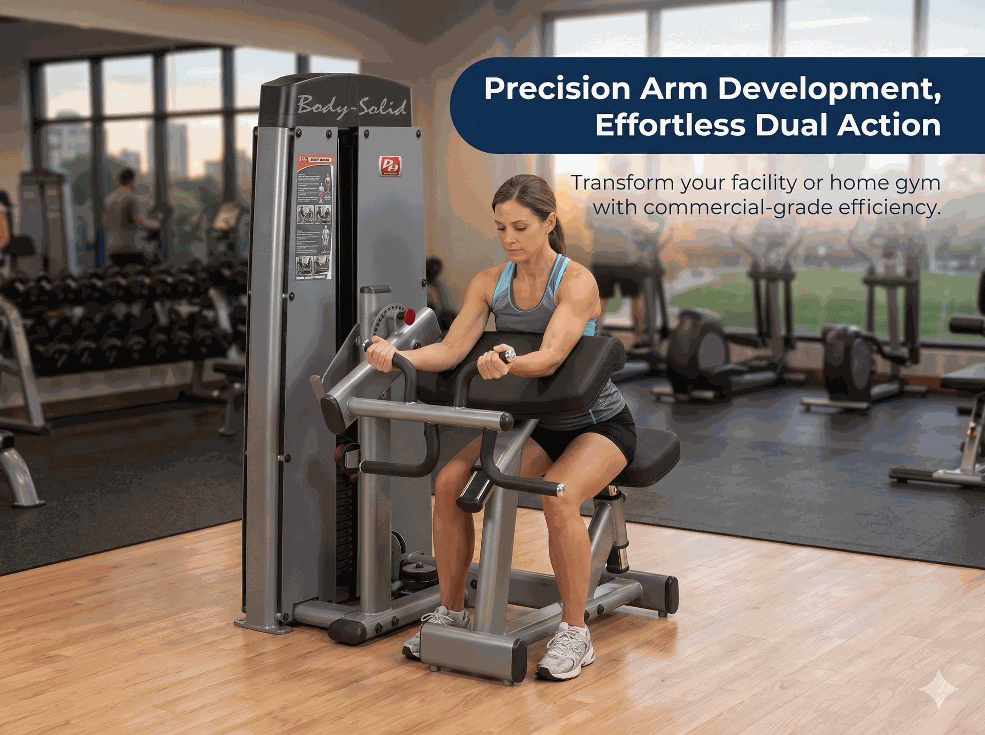 Body-Solid Dual Bi/Tricep Machine