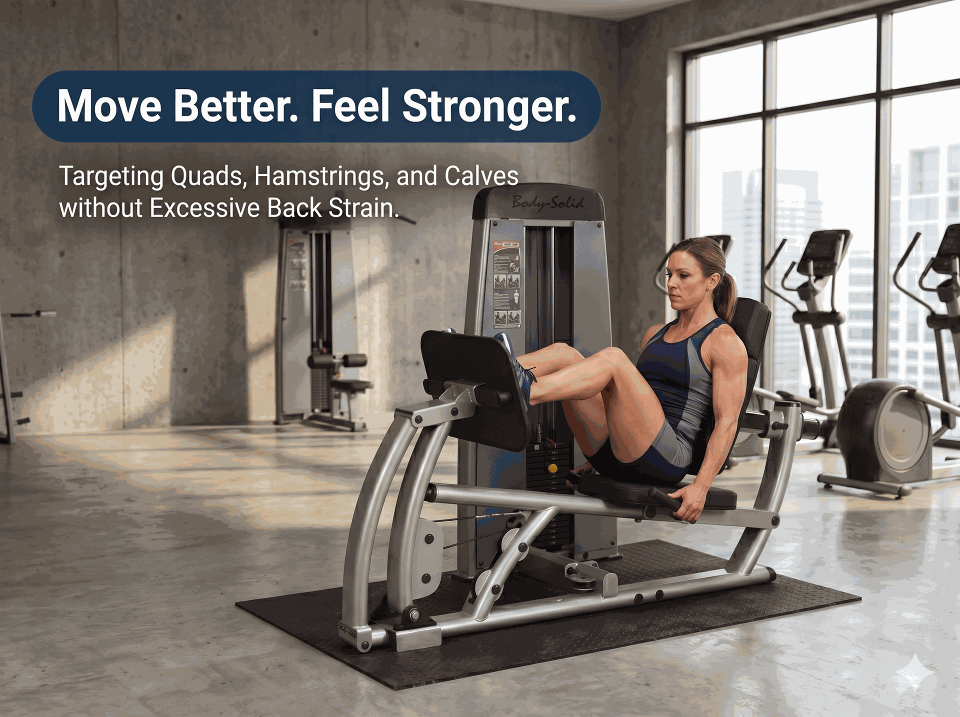 Body Solid - Pro Dual Leg & Calf Press Machine FREESTANDING