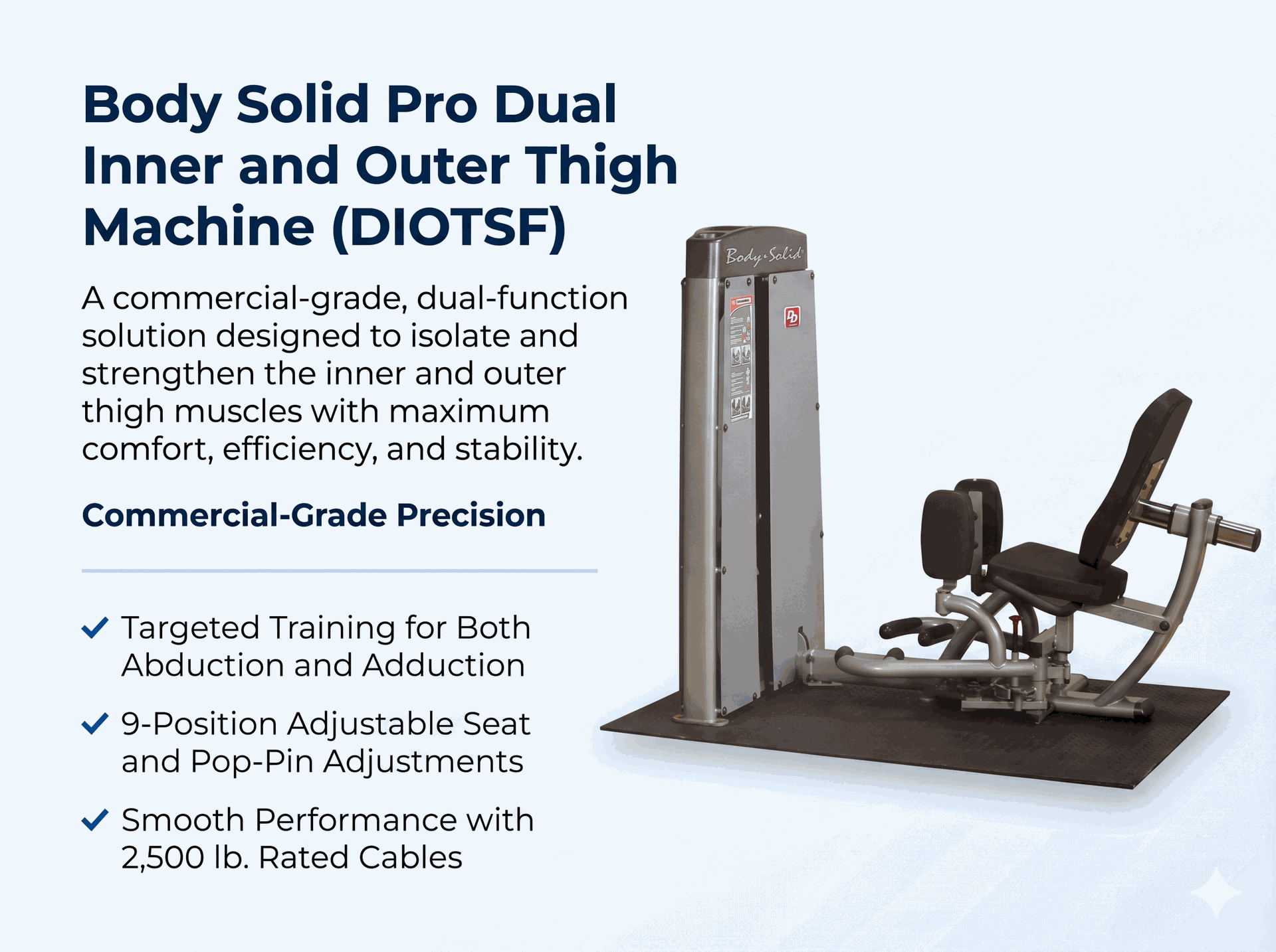 Body-Solid Dual Inner/Outer Thigh Machine
