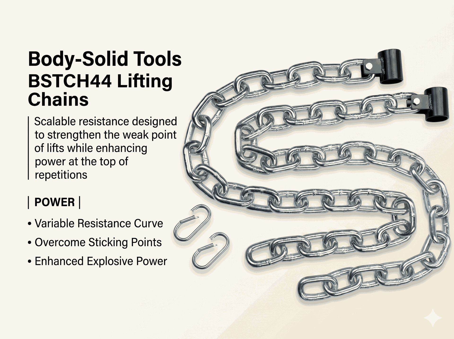 Body-Solid Pair BSTCH44 Lifting Chains