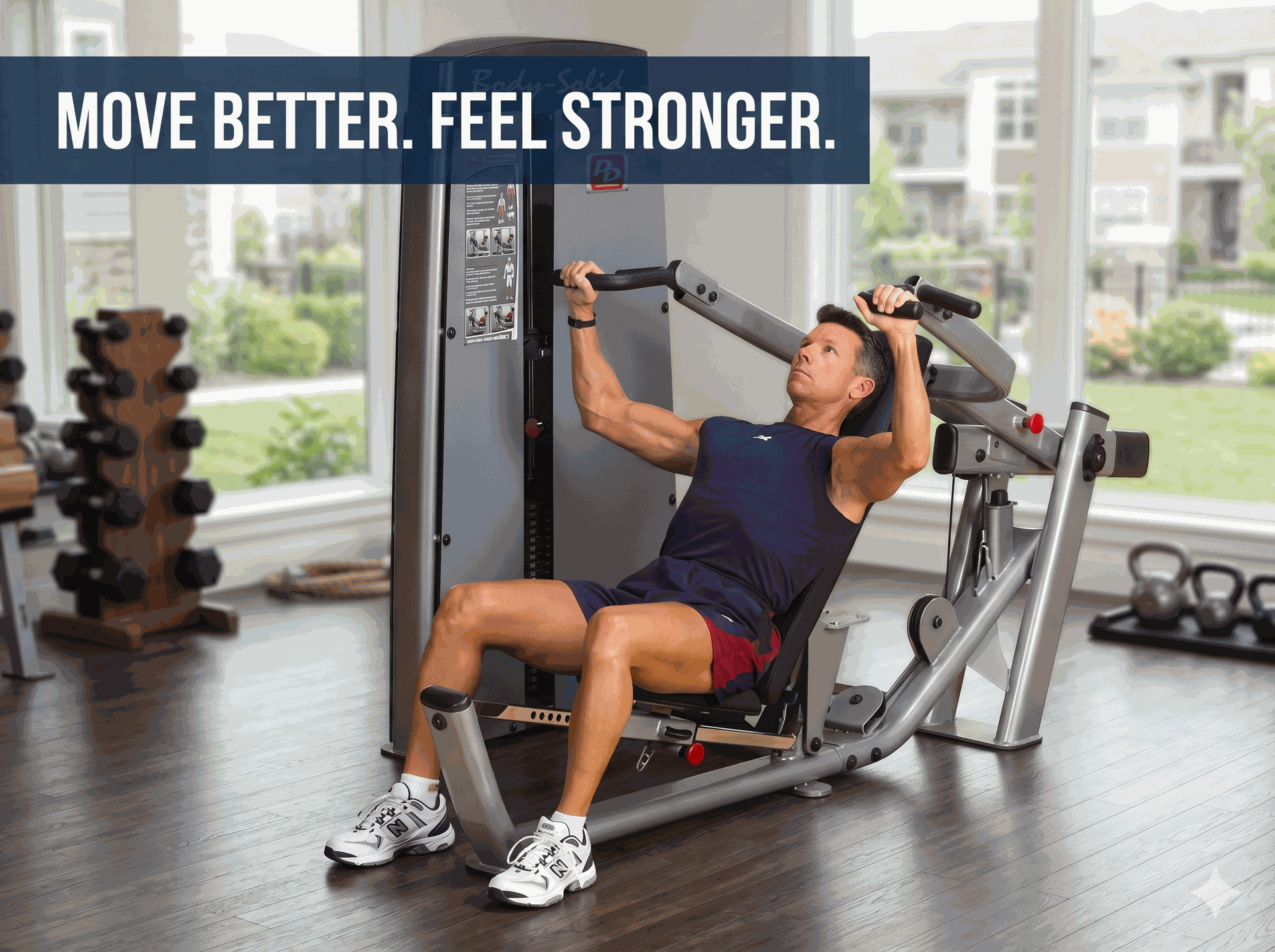 Body Solid - Dual FID Press-Machine FREESTANDING