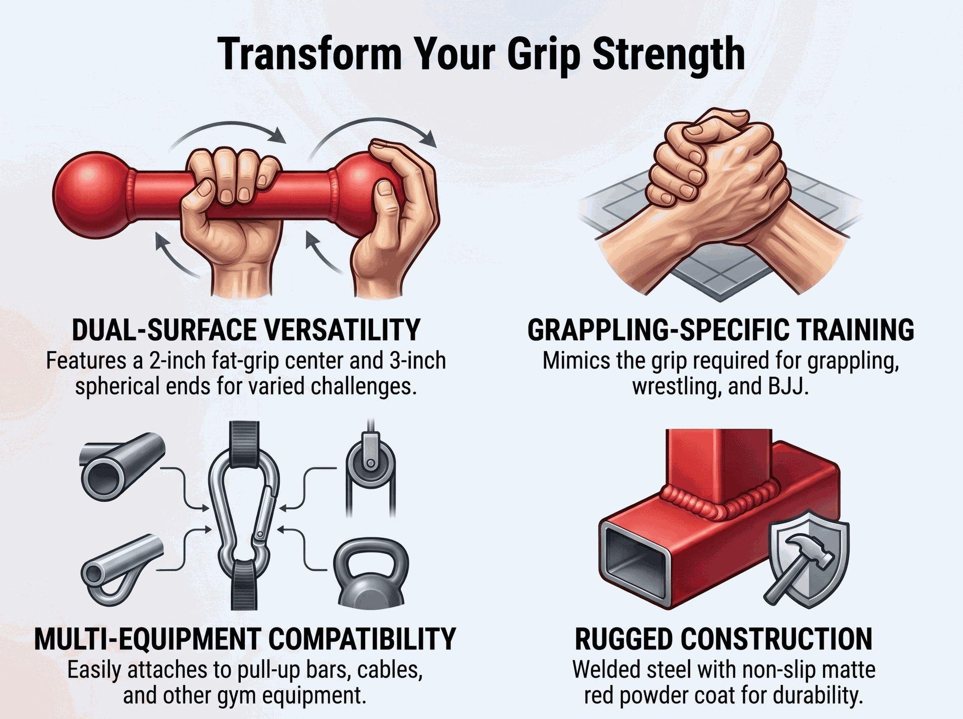 Body-Solid BSTDB Dog Bone Grip