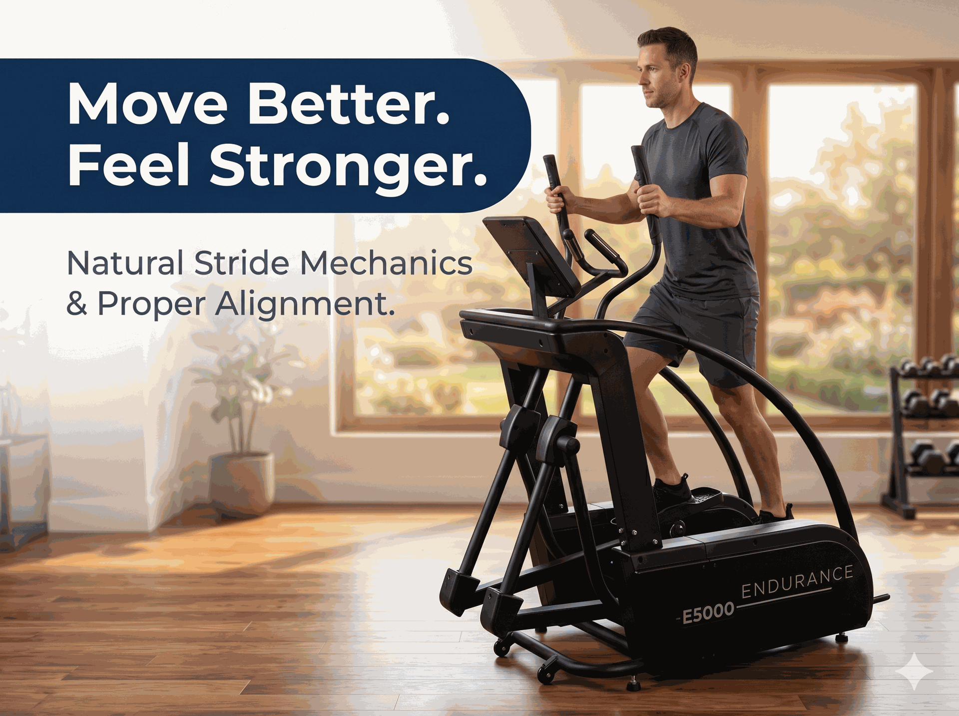 Body Solid - Endurance E5000 Premium Elliptical Trainer