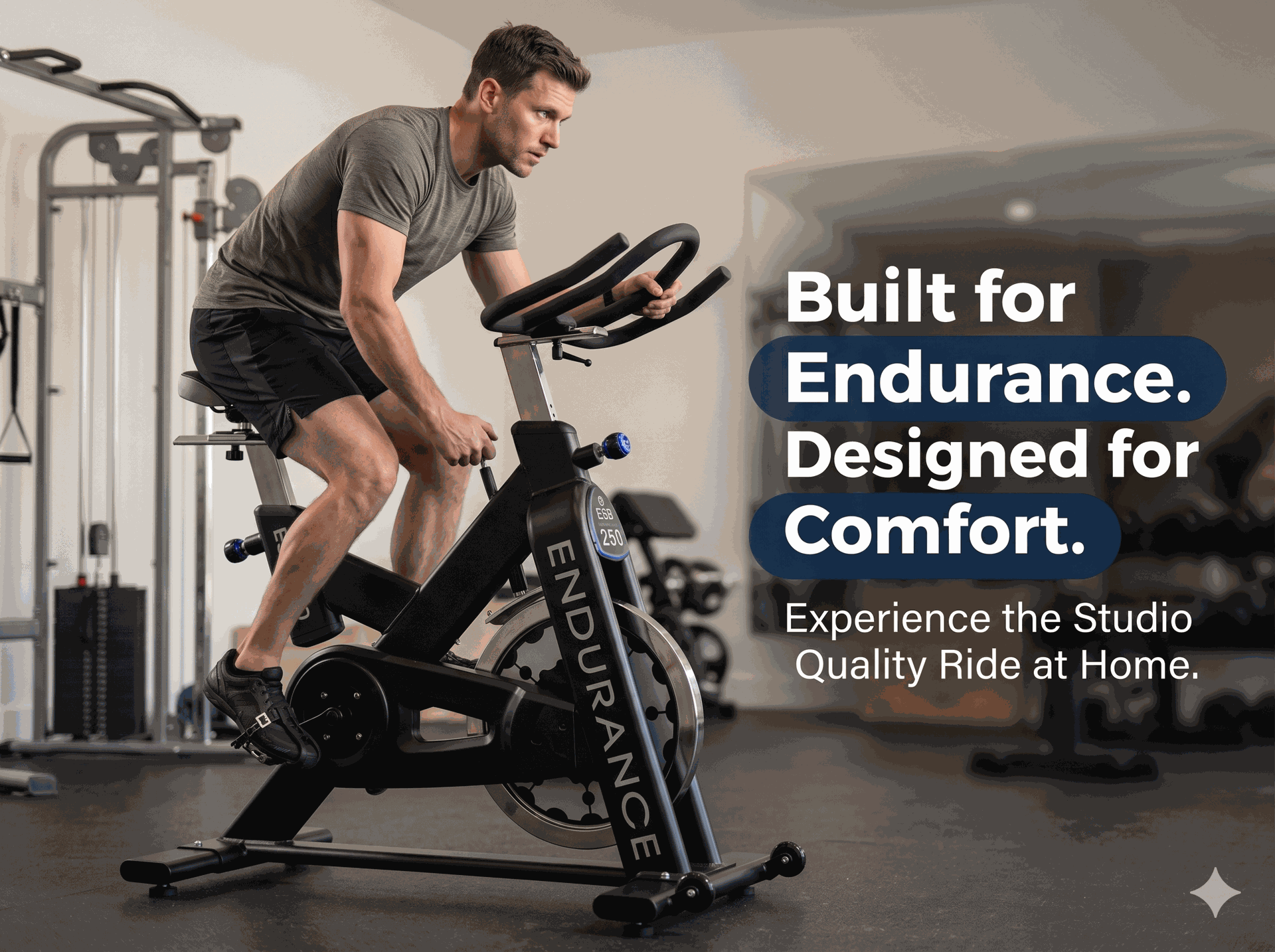 Body-Solid Endurance Indoor Exercise Bike - High-Performance Stationary Cardio Bike for Home & Gym