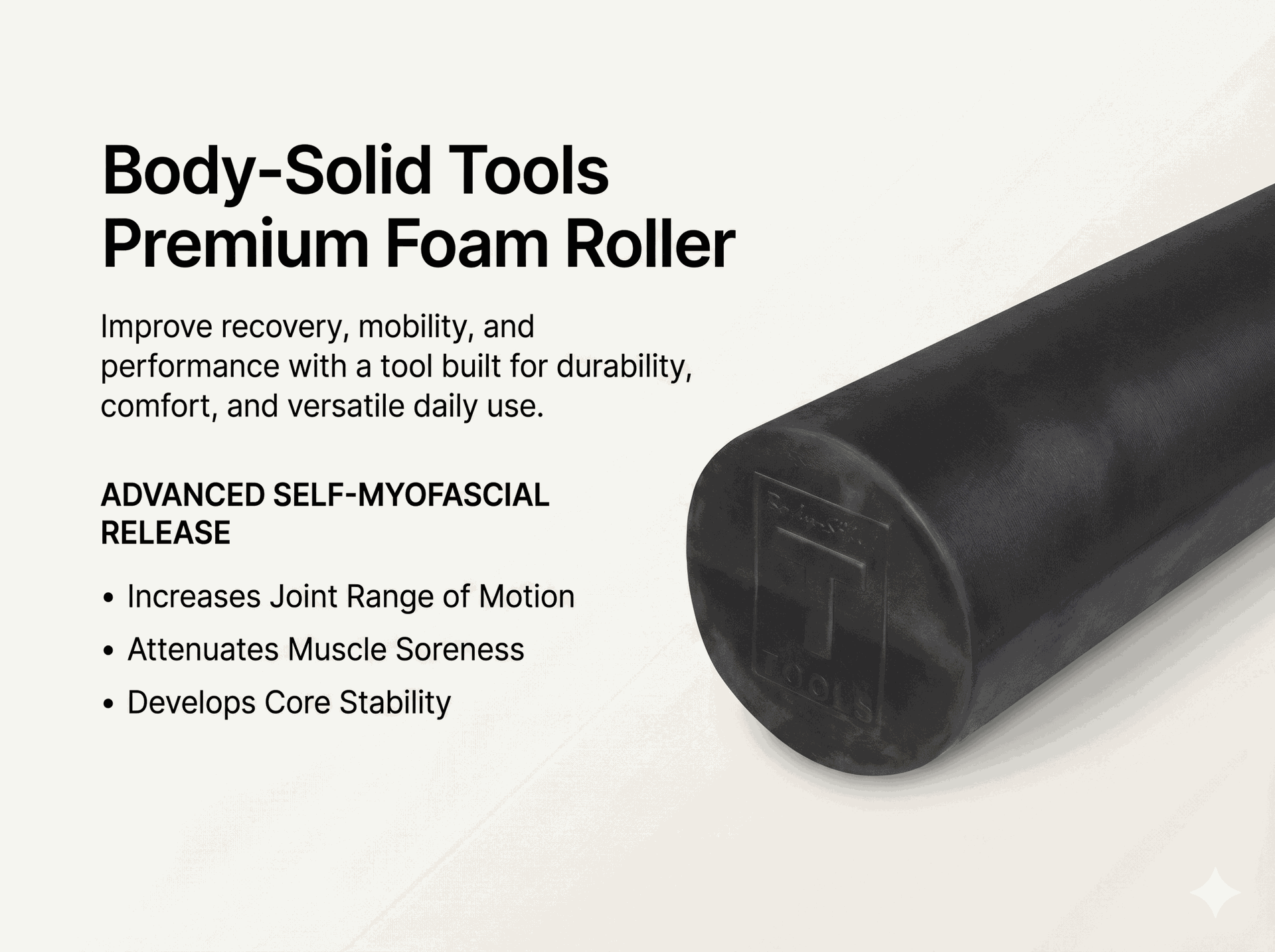 Body-Solid High Density Premium Full Foam Roller