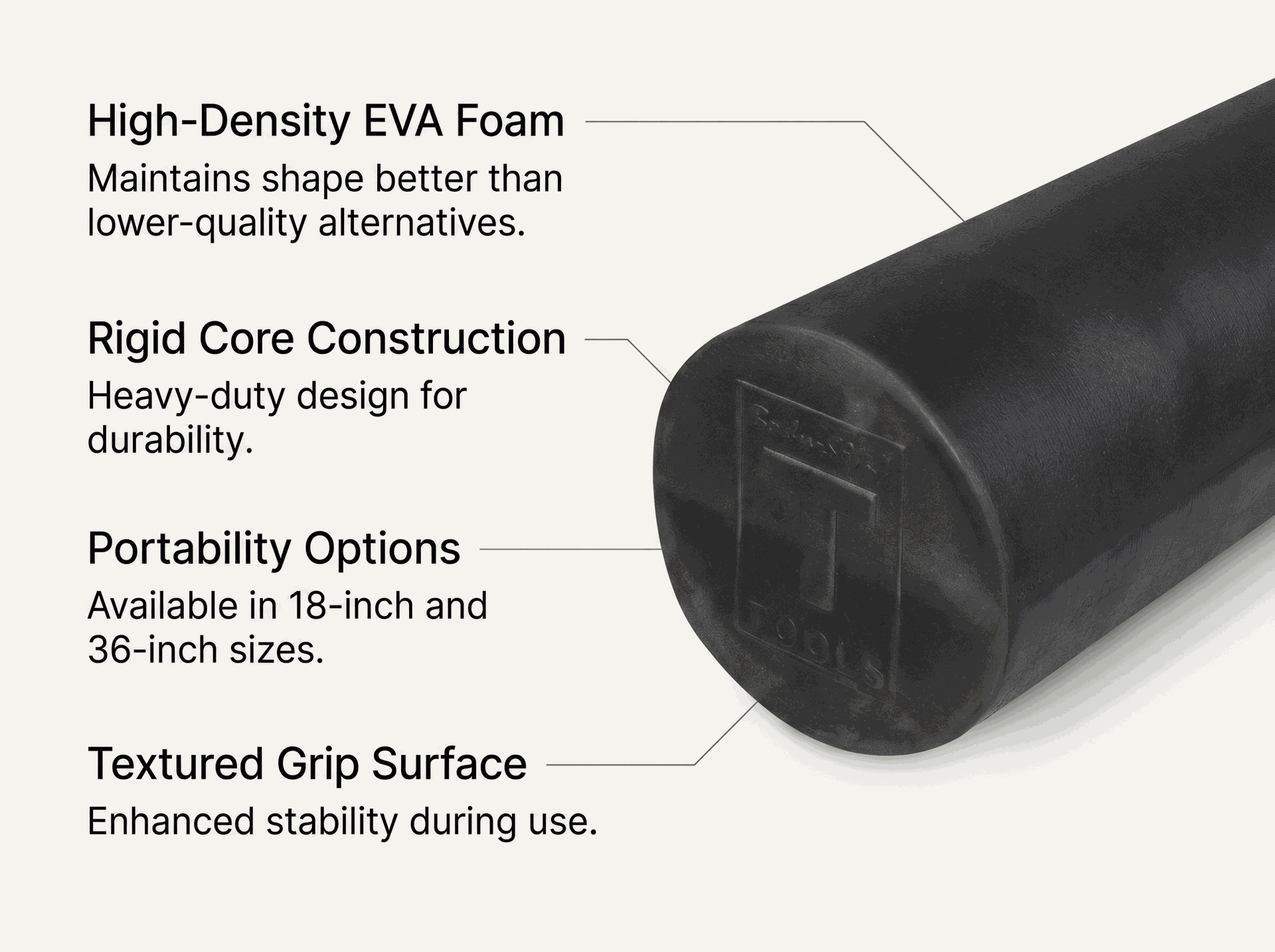 Body-Solid High Density Premium Full Foam Roller