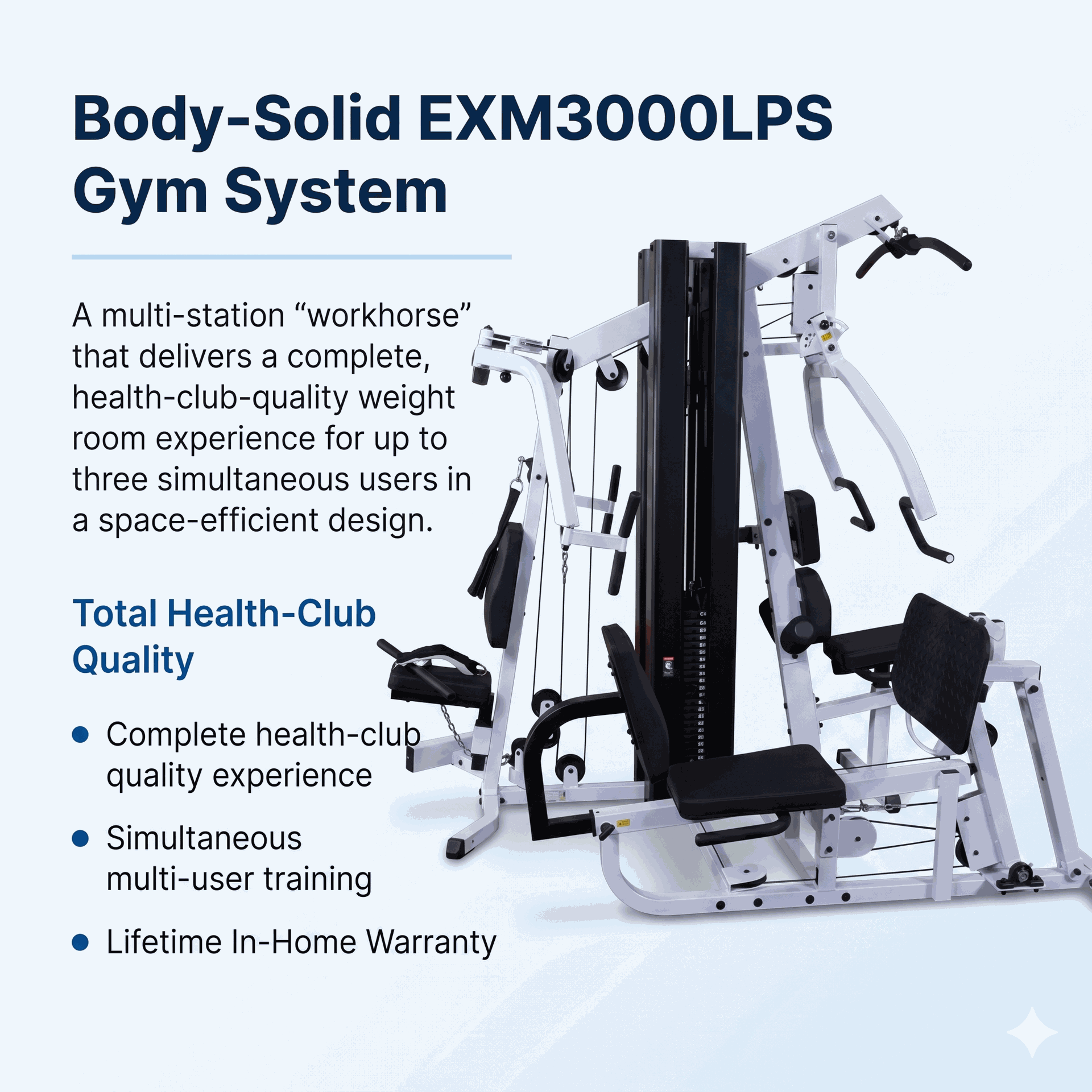 Body Solid - EXM3000LPS Gym System
