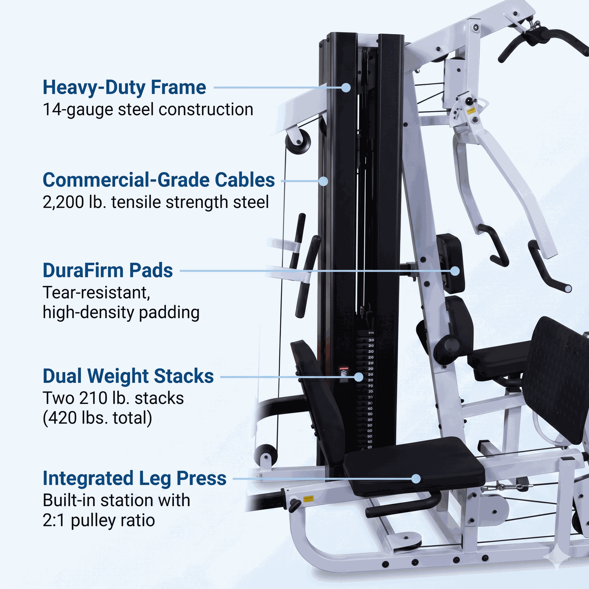 Body Solid - EXM3000LPS Gym System