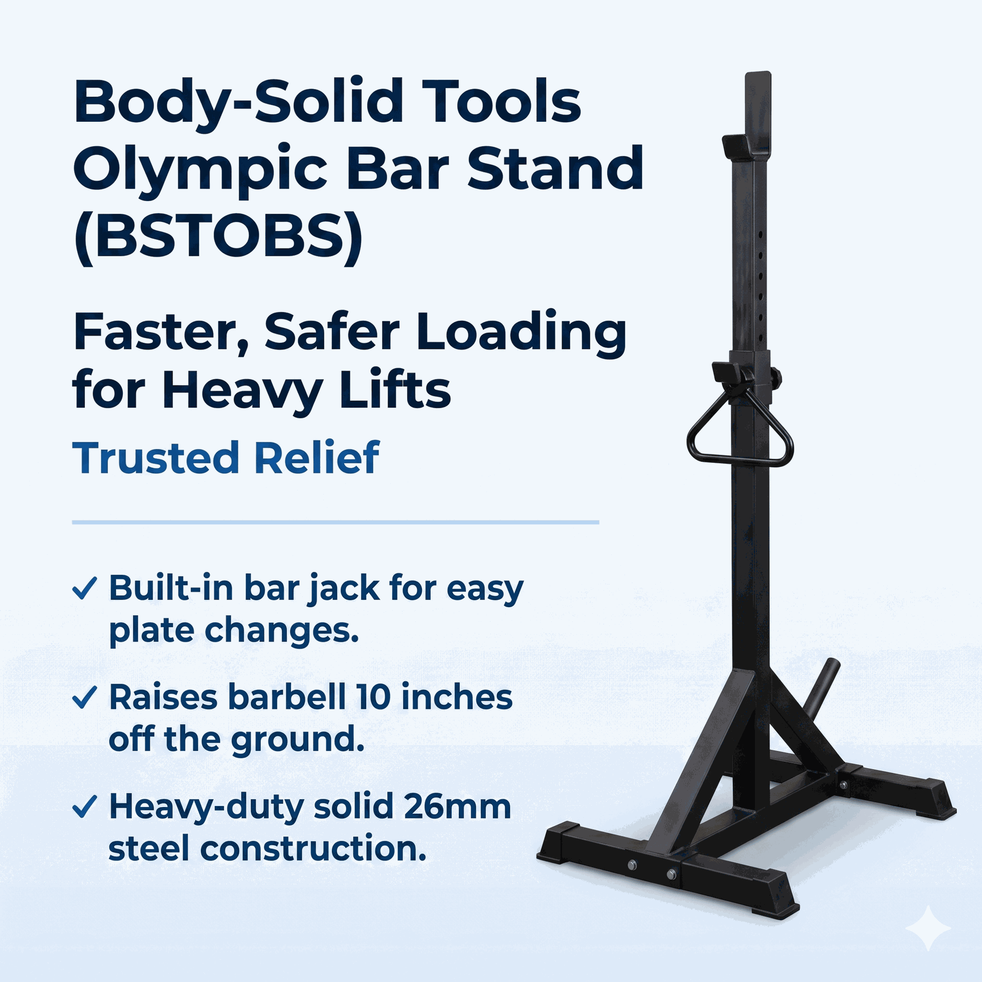 Body-Solid Olympic Bar Jack (single)