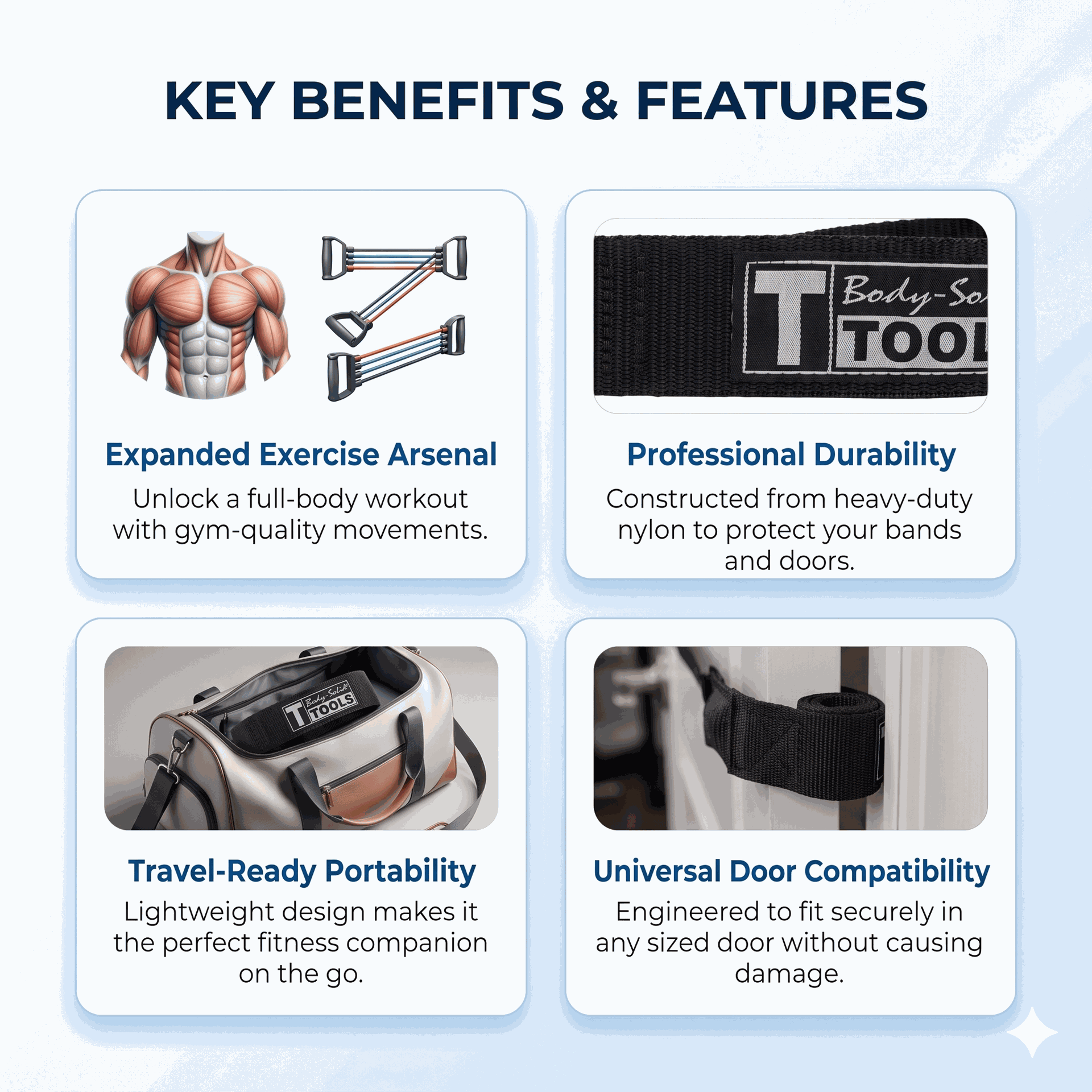 Body-Solid BSTRTDA Resistance Tube Door Attachment