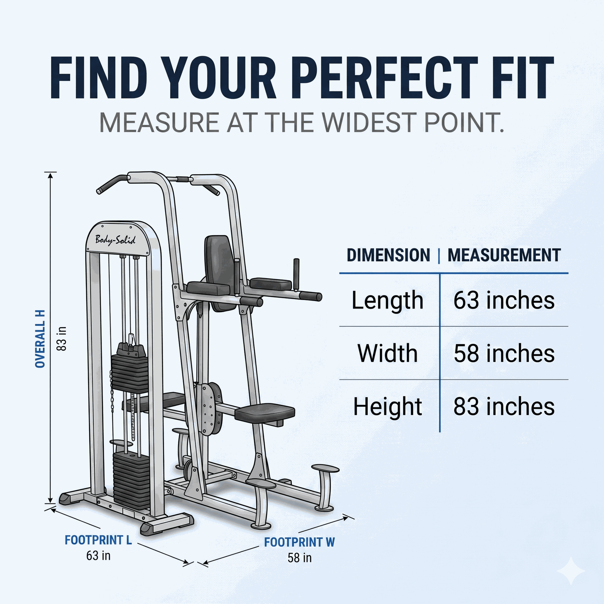 Body Solid - Weight Assisted Chin-Dip Machine
