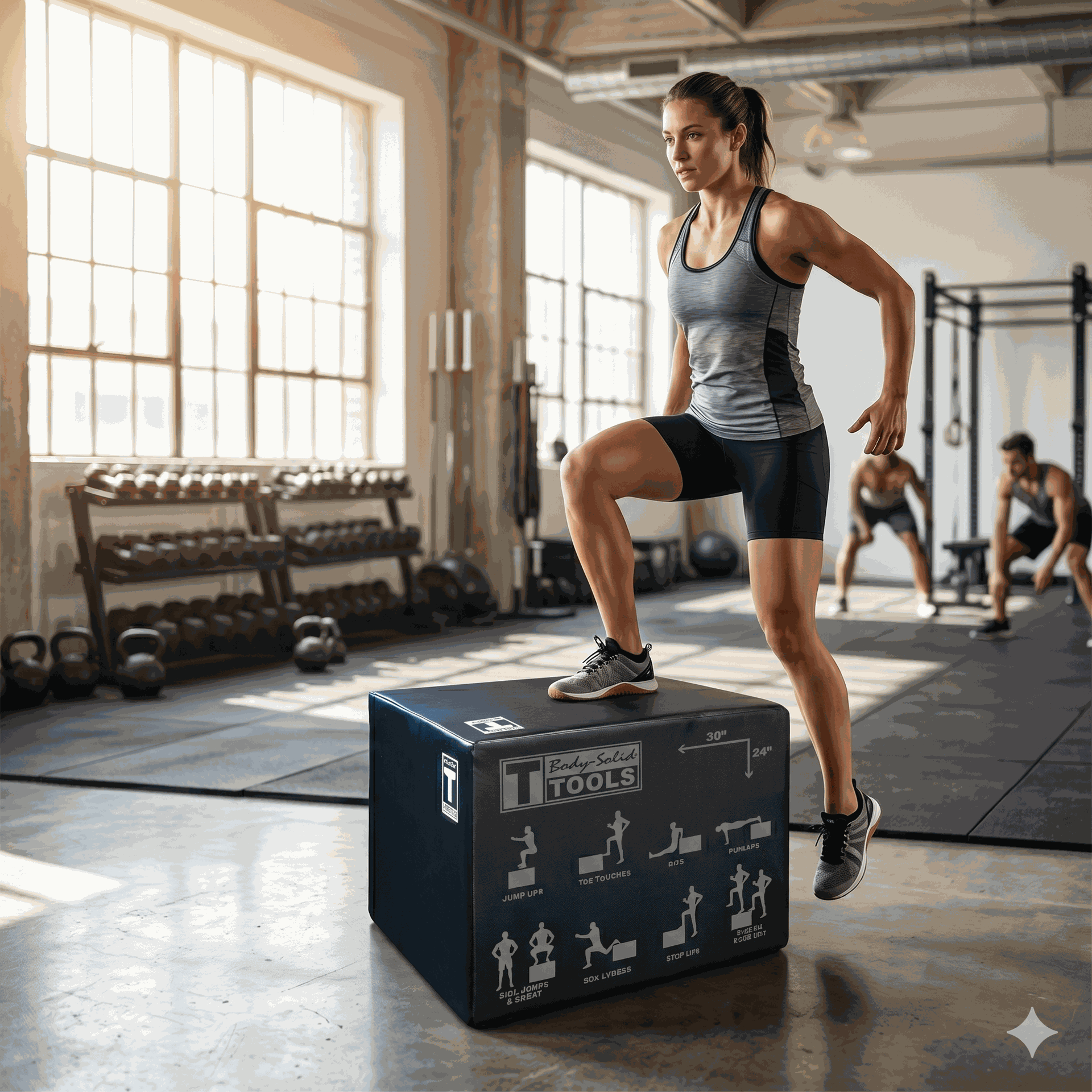 Body-Solid 3 Way Soft Plyo Box, 20", 24", 30"
