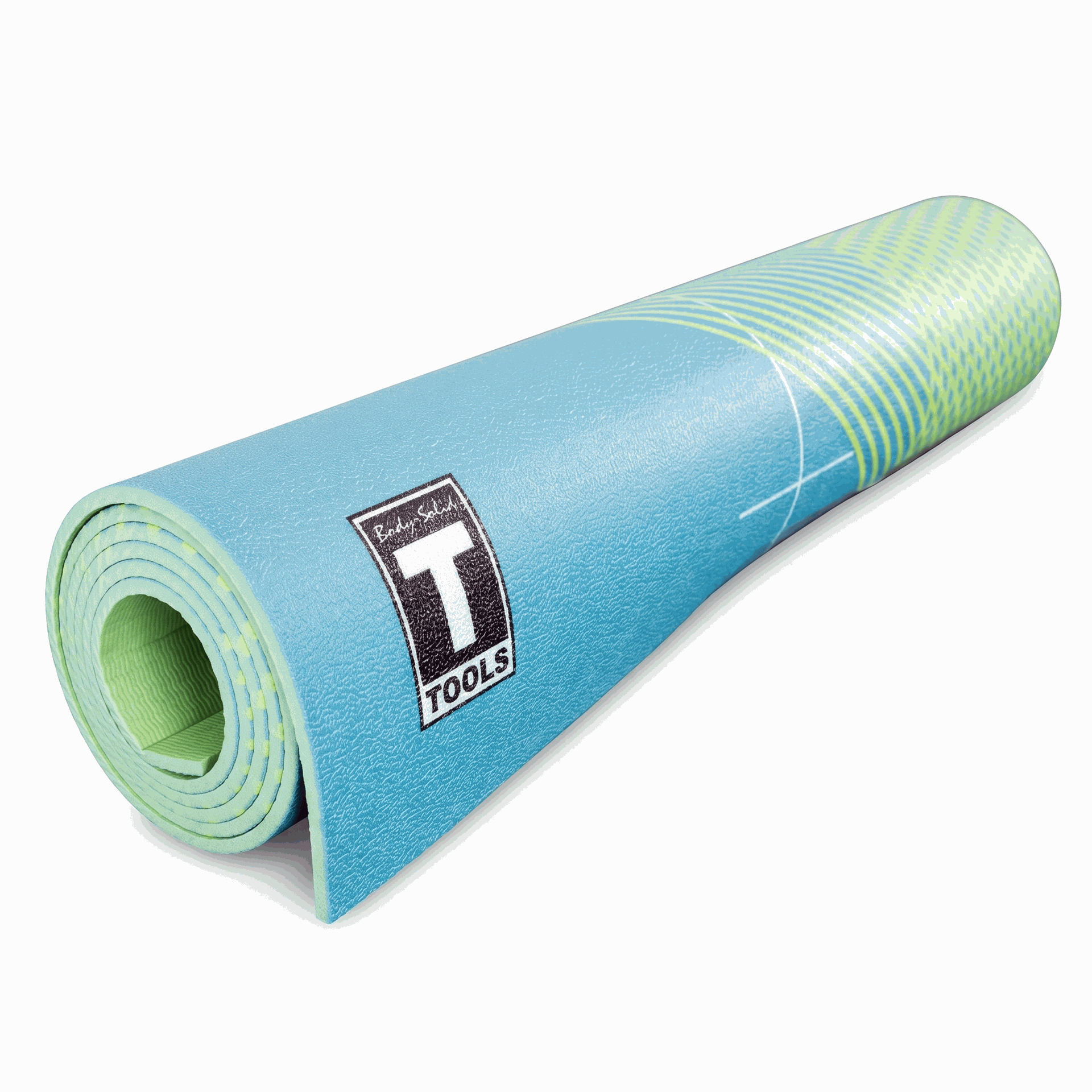 Body-Solid BSTYM10 Premium Yoga Mat GREEN, 6MM