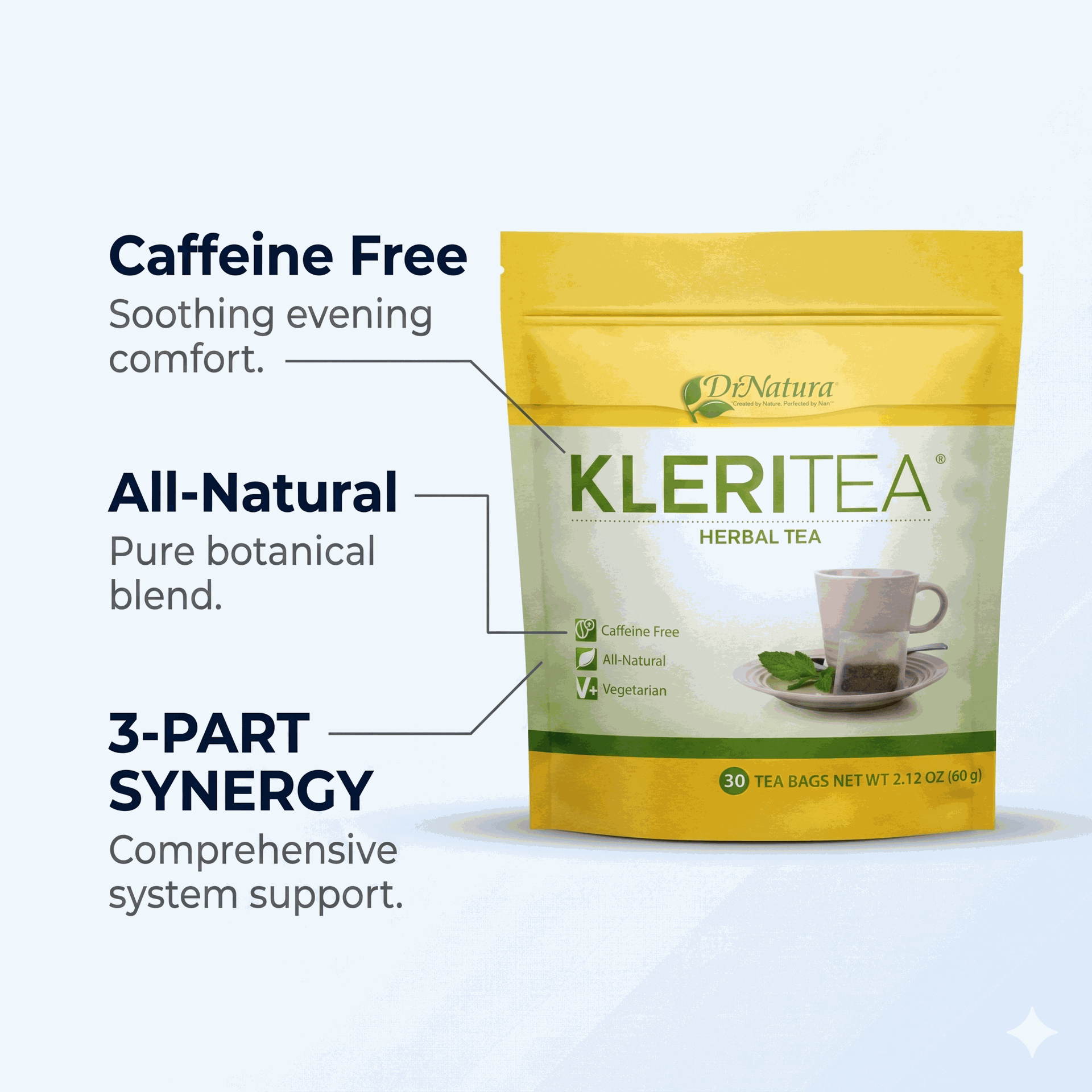 DrNatura KleriTea - Herbal Tea 30 Day Supply