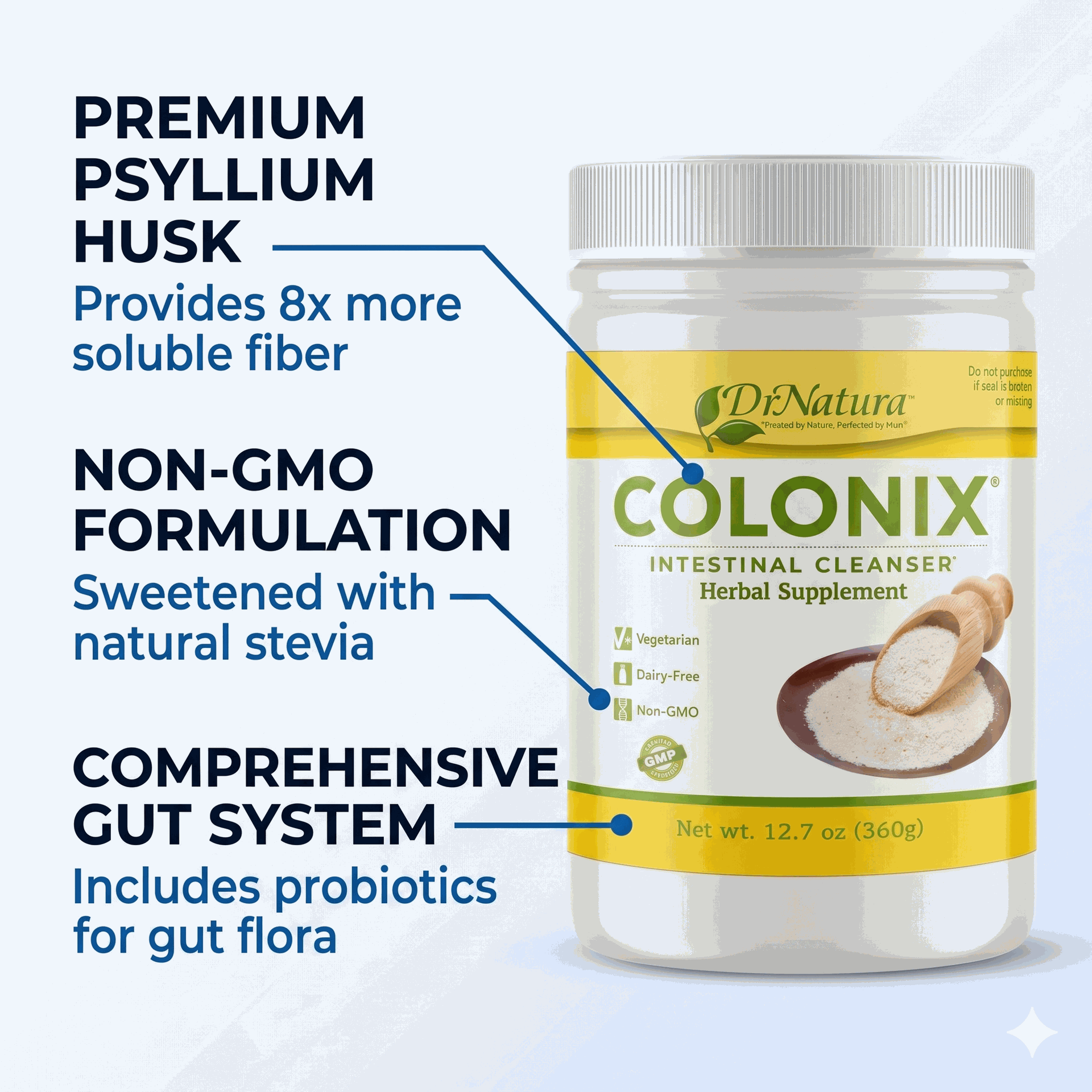 DrNatura Colonix Intestinal Cleanser | Natural Detox & Digestive Support