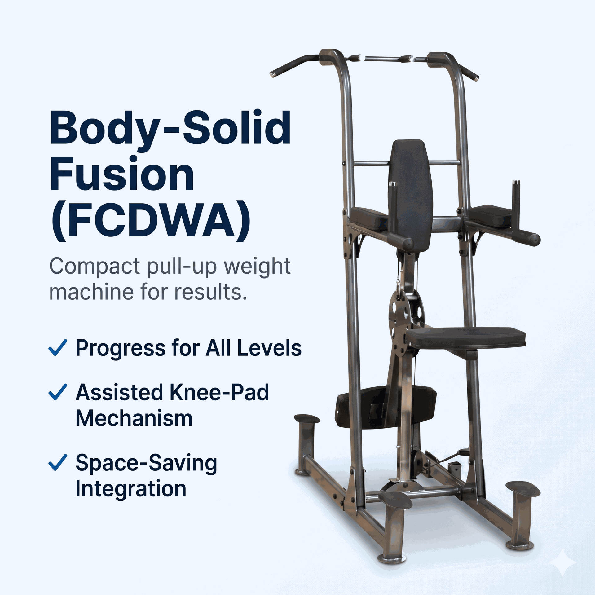 Body Solid - Fusion Weight Assisted Dip & Pull-Up Station