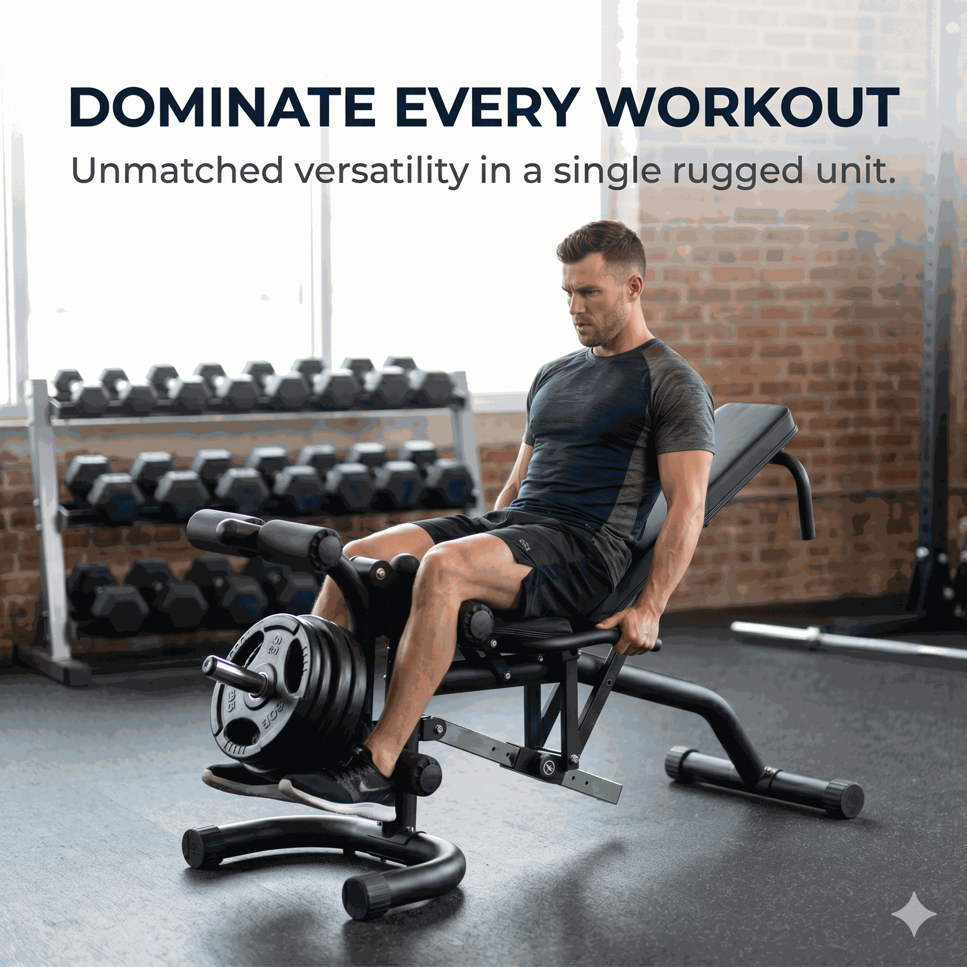 Body Solid - Olympic Leverage Flat Incline Decline Bench