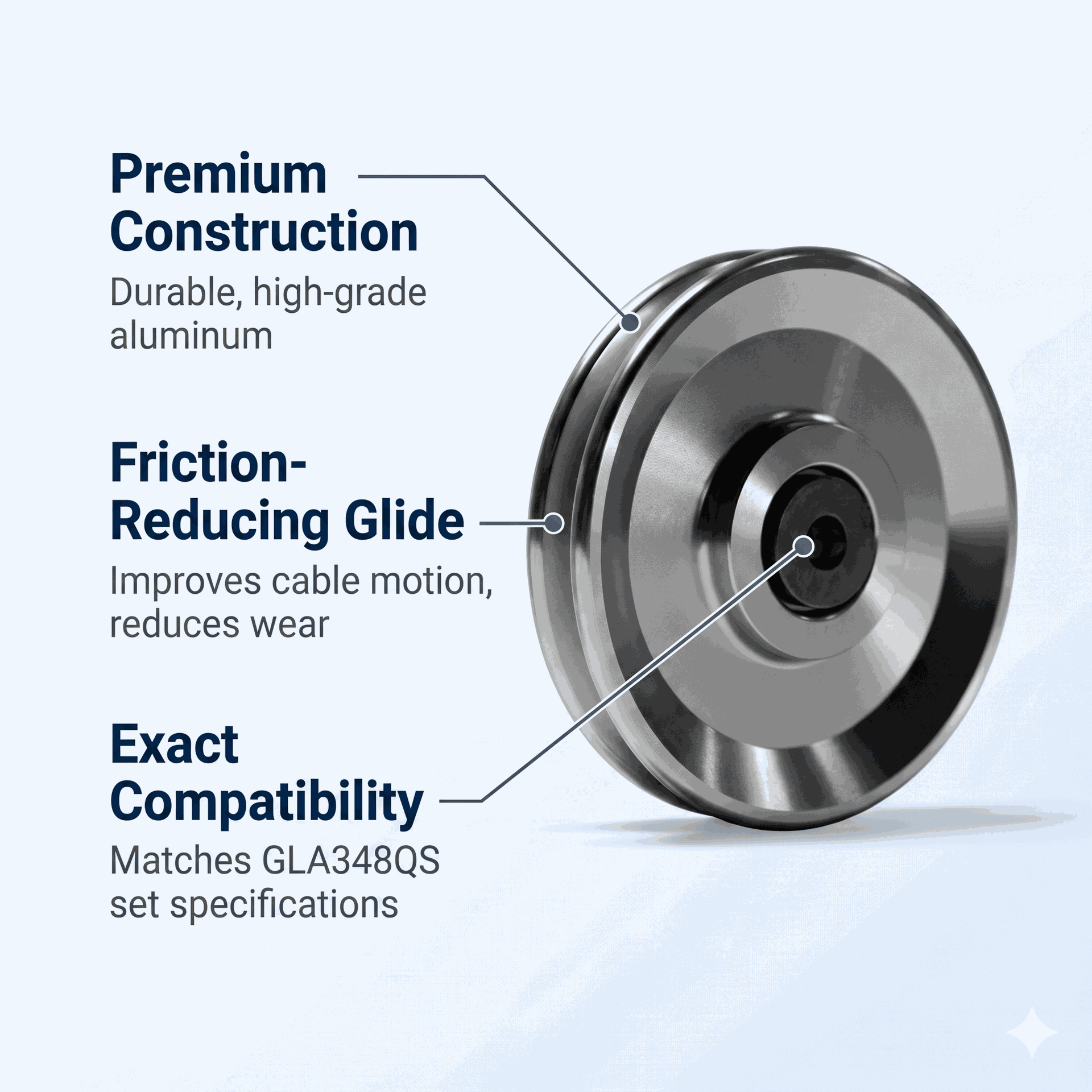 Body-Solid GAP348 Aluminum Pulley Set Upgrade