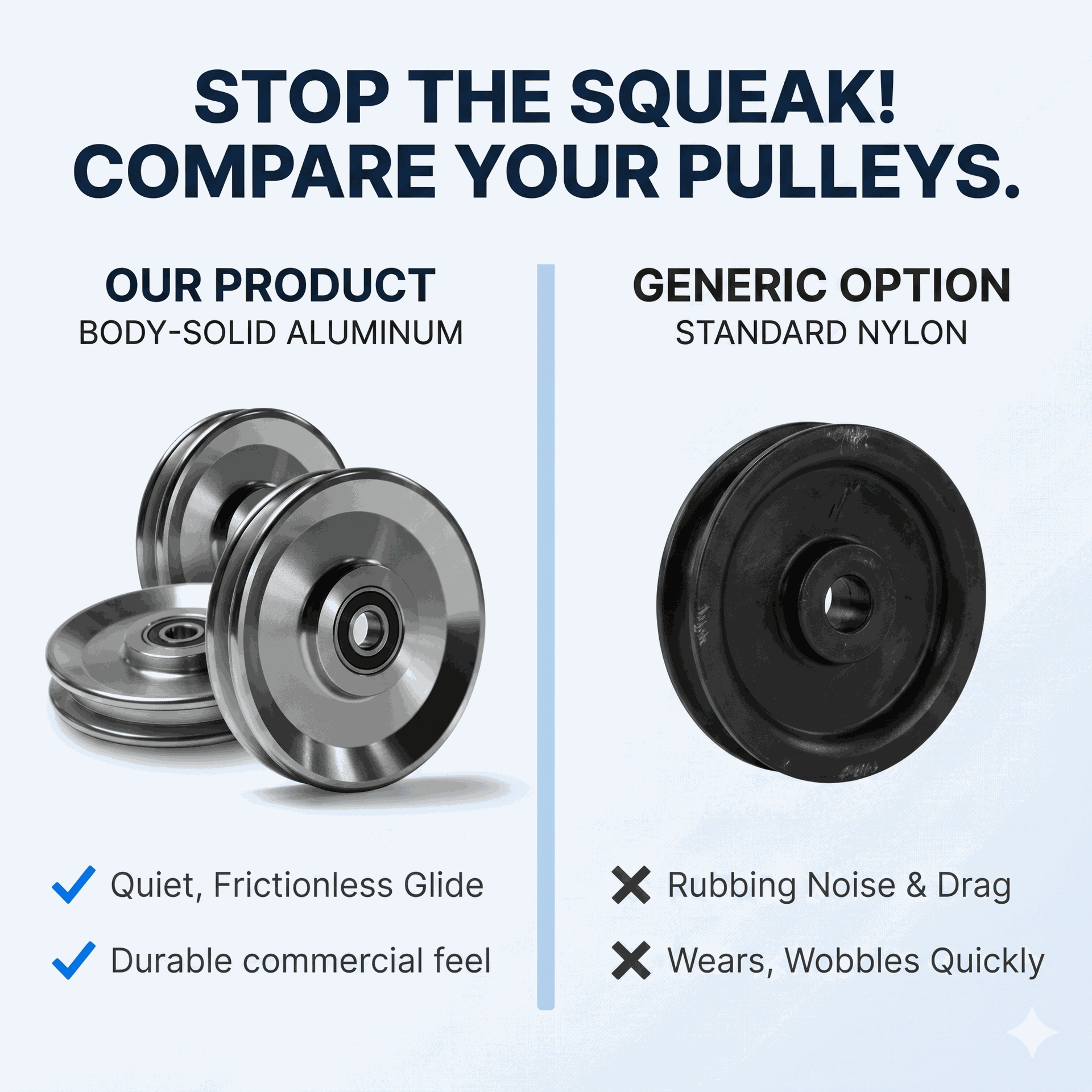 Body-Solid GAP348 Aluminum Pulley Set Upgrade