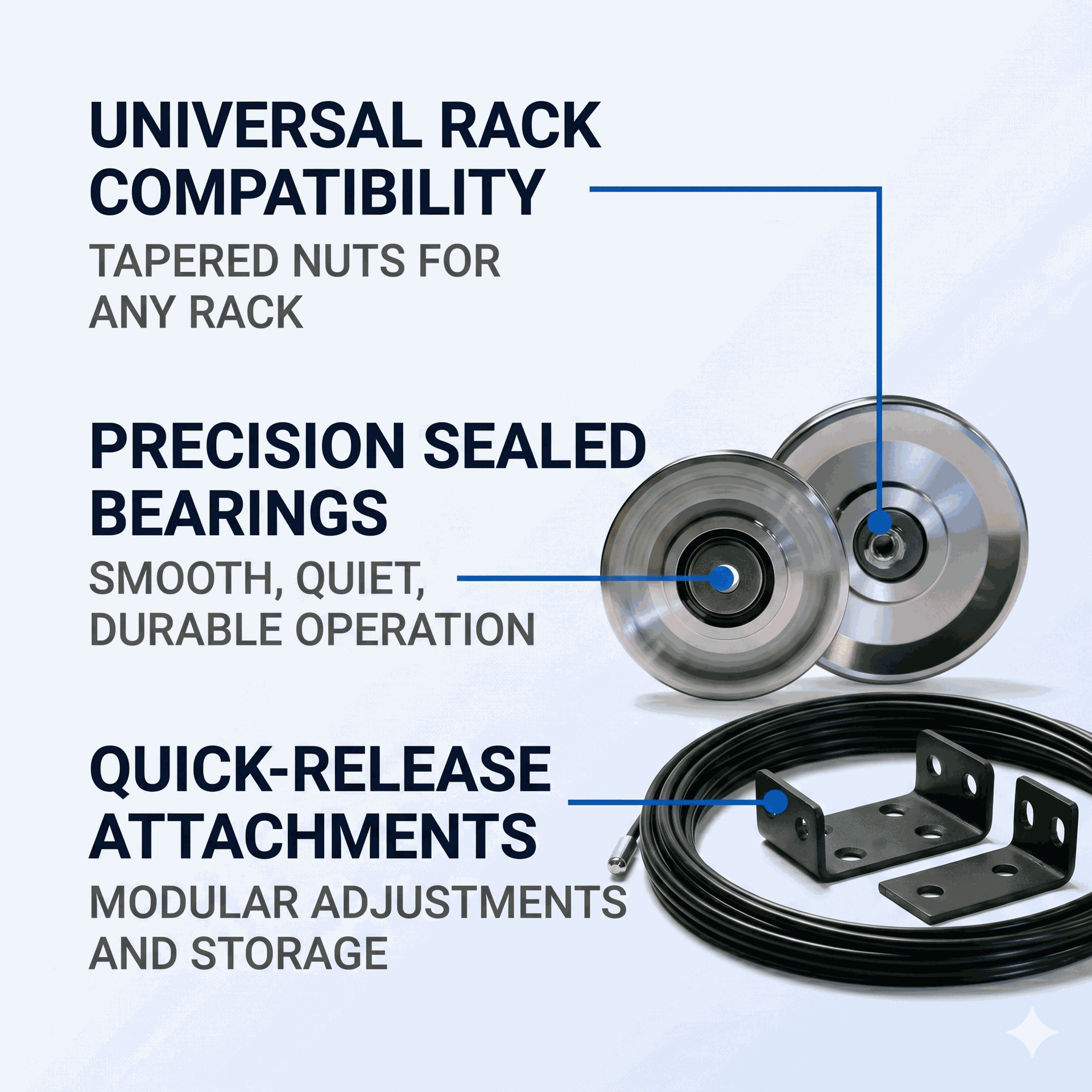 Body-Solid GAP6 Aluminum Pulley Set Upgrade