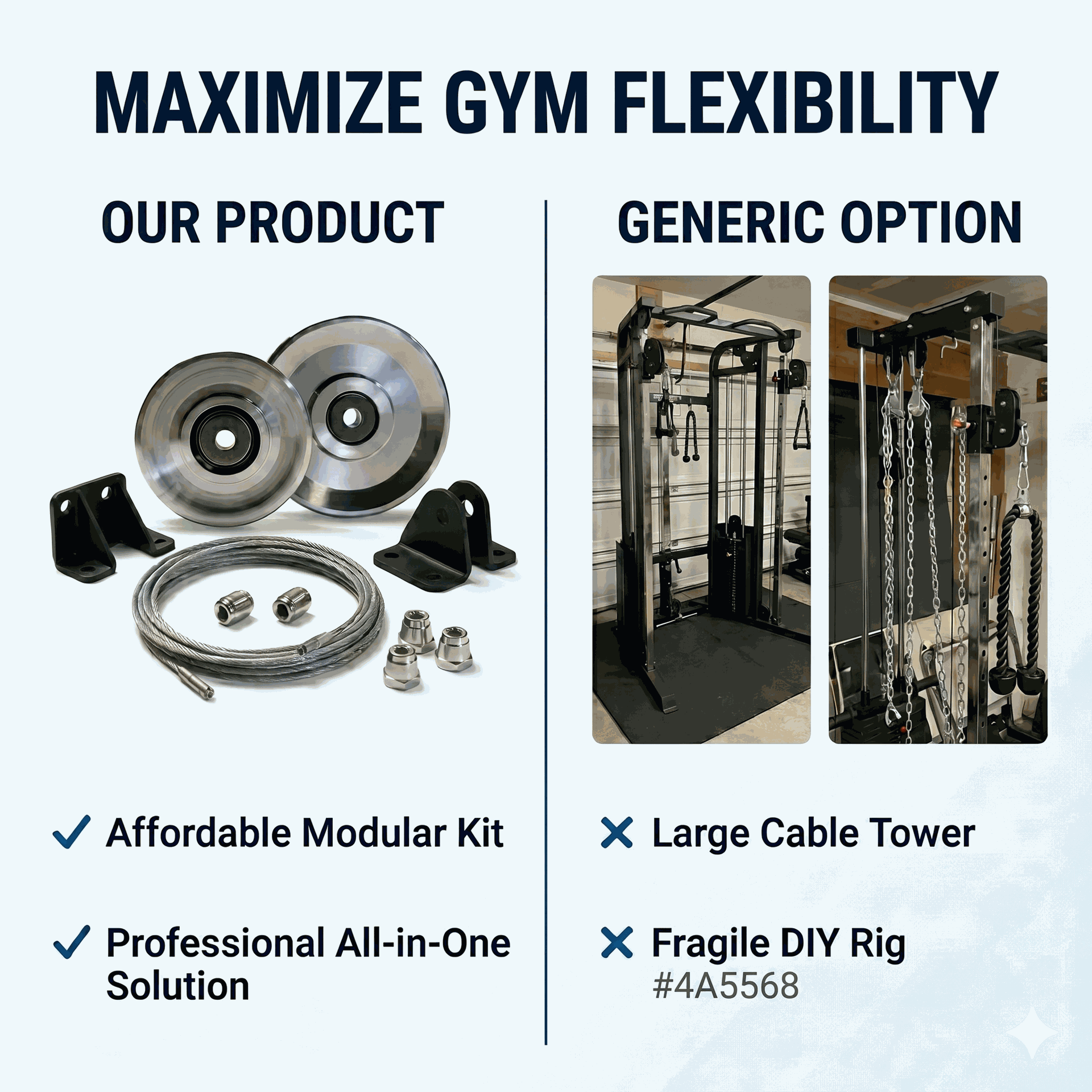 Body-Solid GAP6 Aluminum Pulley Set Upgrade