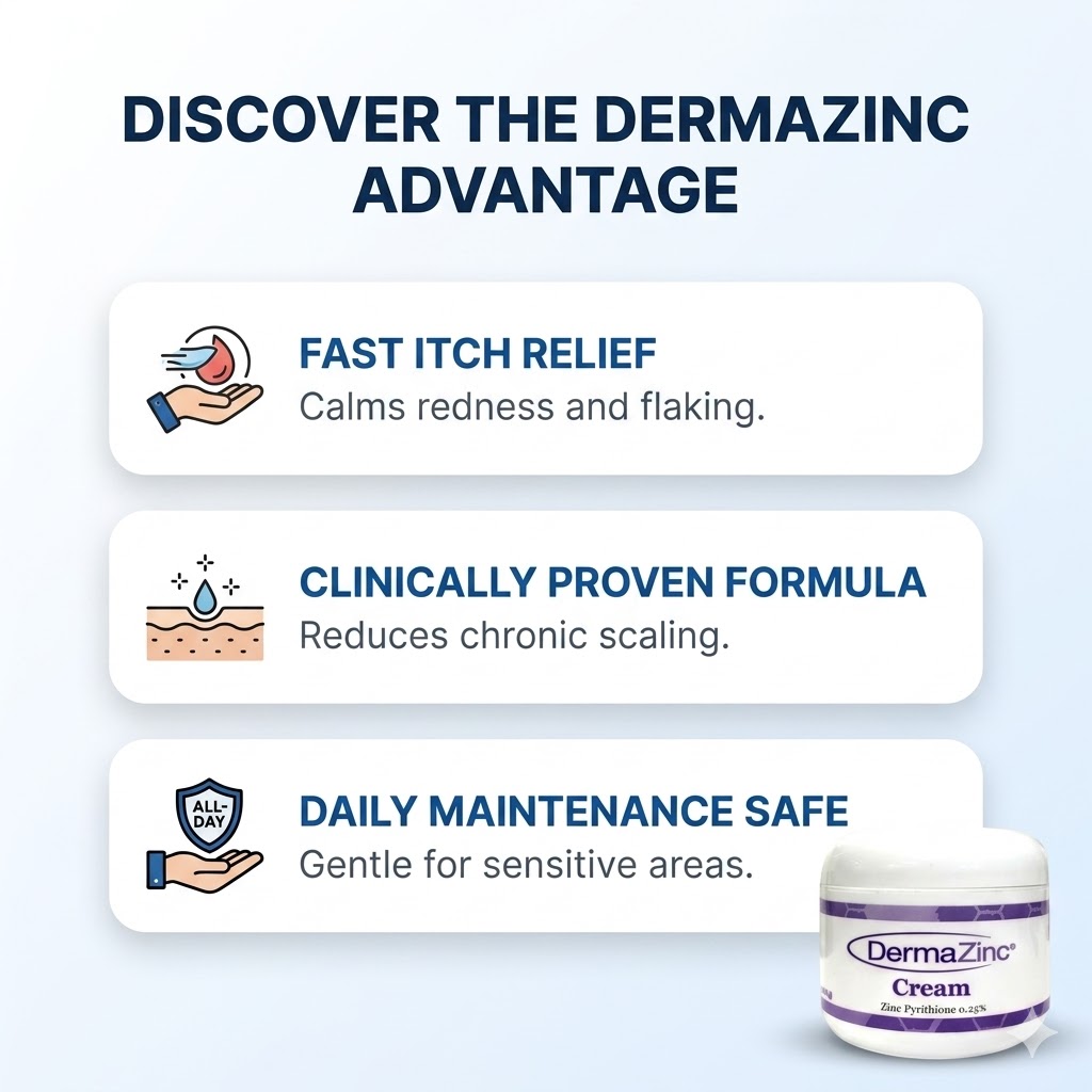 DermaZinc Cream - 4 oz Jar | Advanced Zinc Therapy for Skin Conditions
