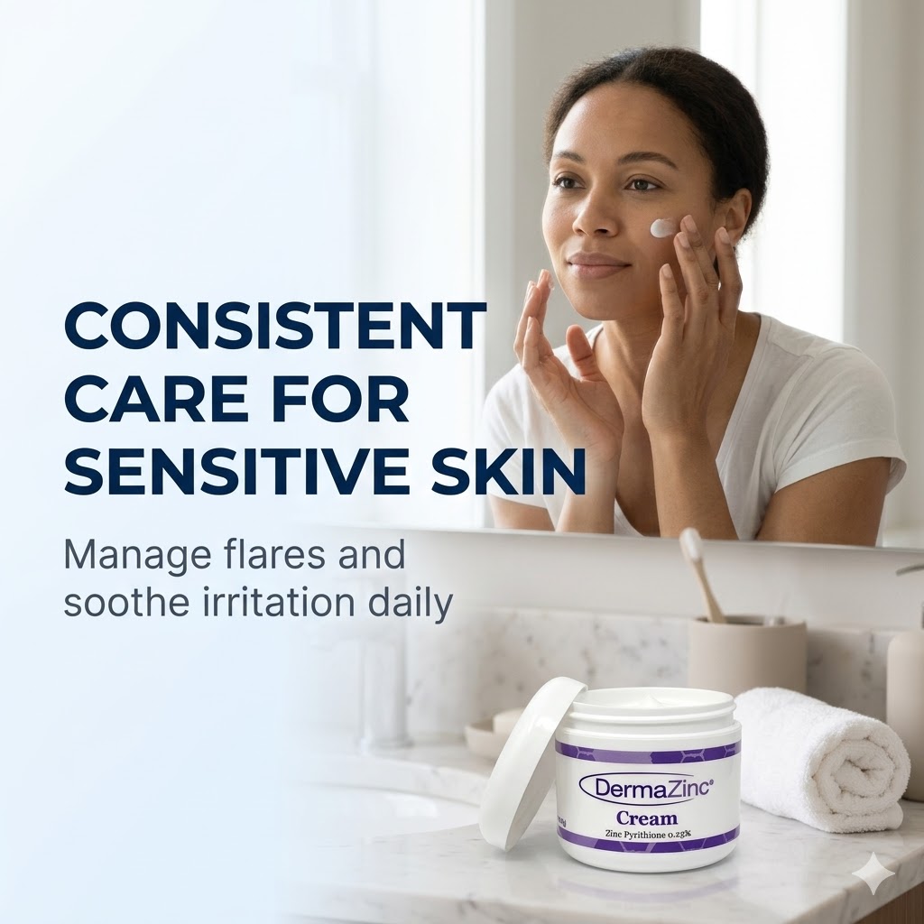 DermaZinc Cream - 4 oz Jar | Advanced Zinc Therapy for Skin Conditions
