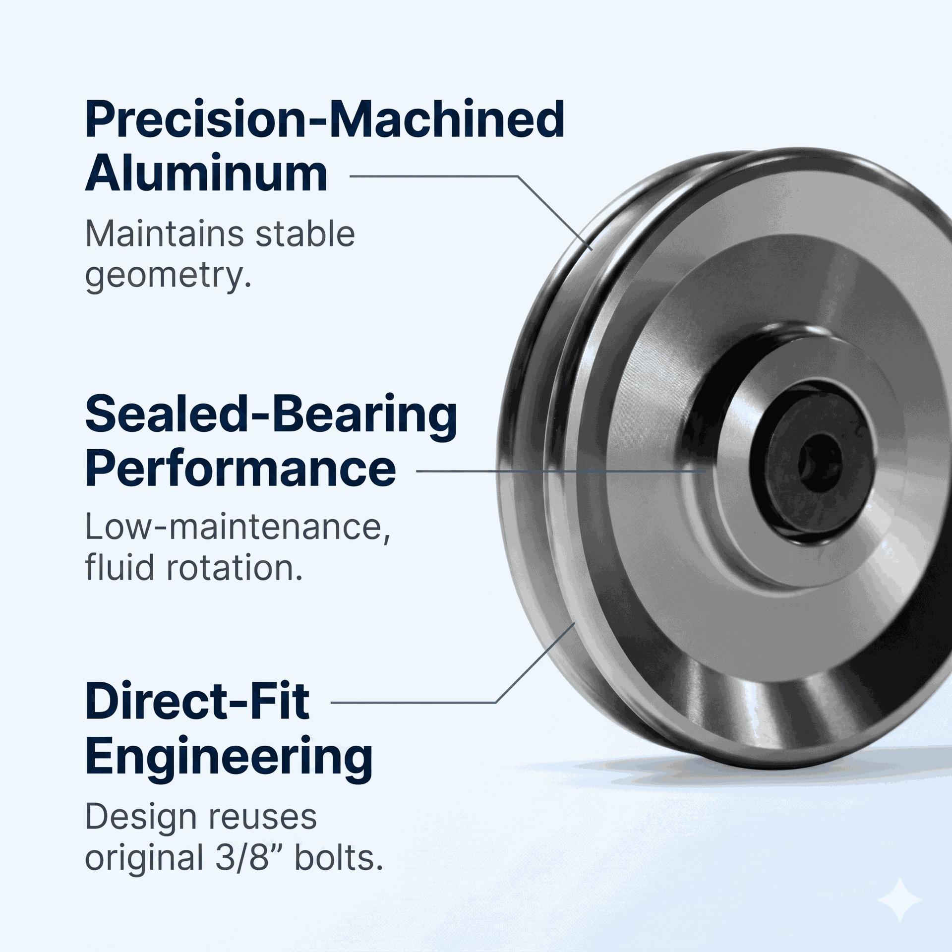 Body-Solid GAP9 Aluminum Pulley Set Upgrade