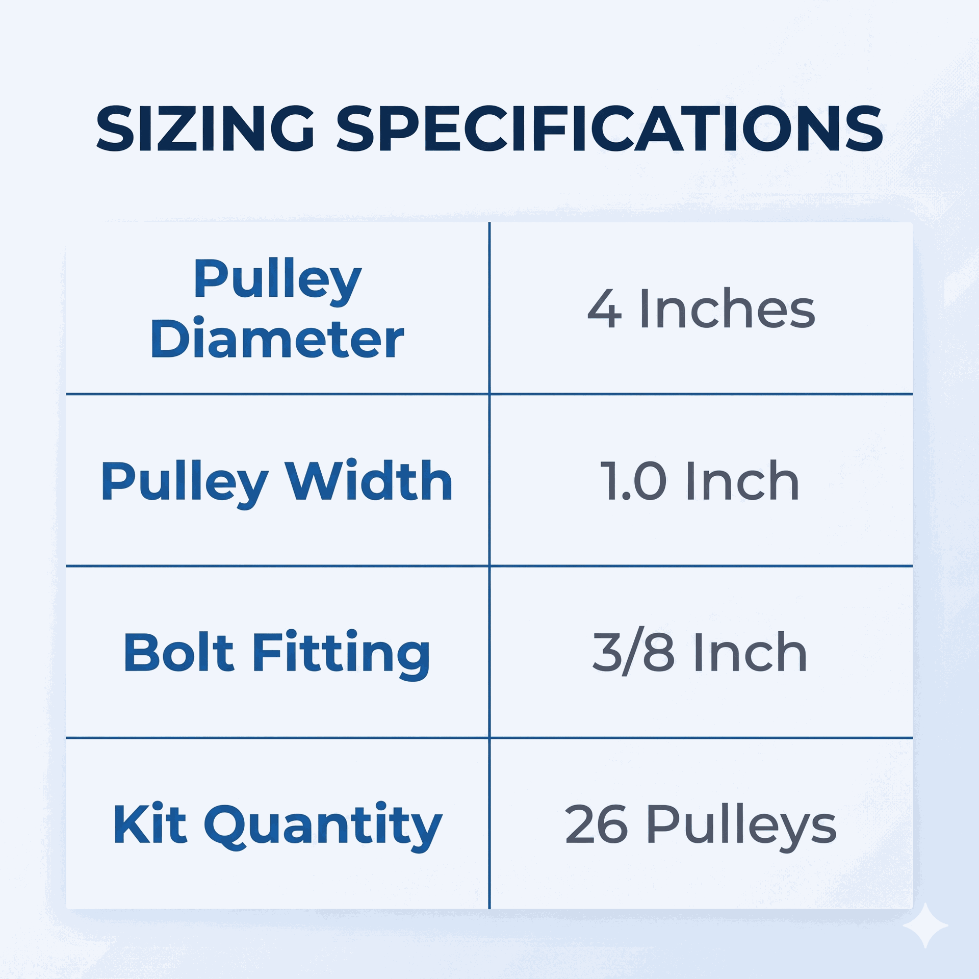 Body-Solid GAP9 Aluminum Pulley Set Upgrade