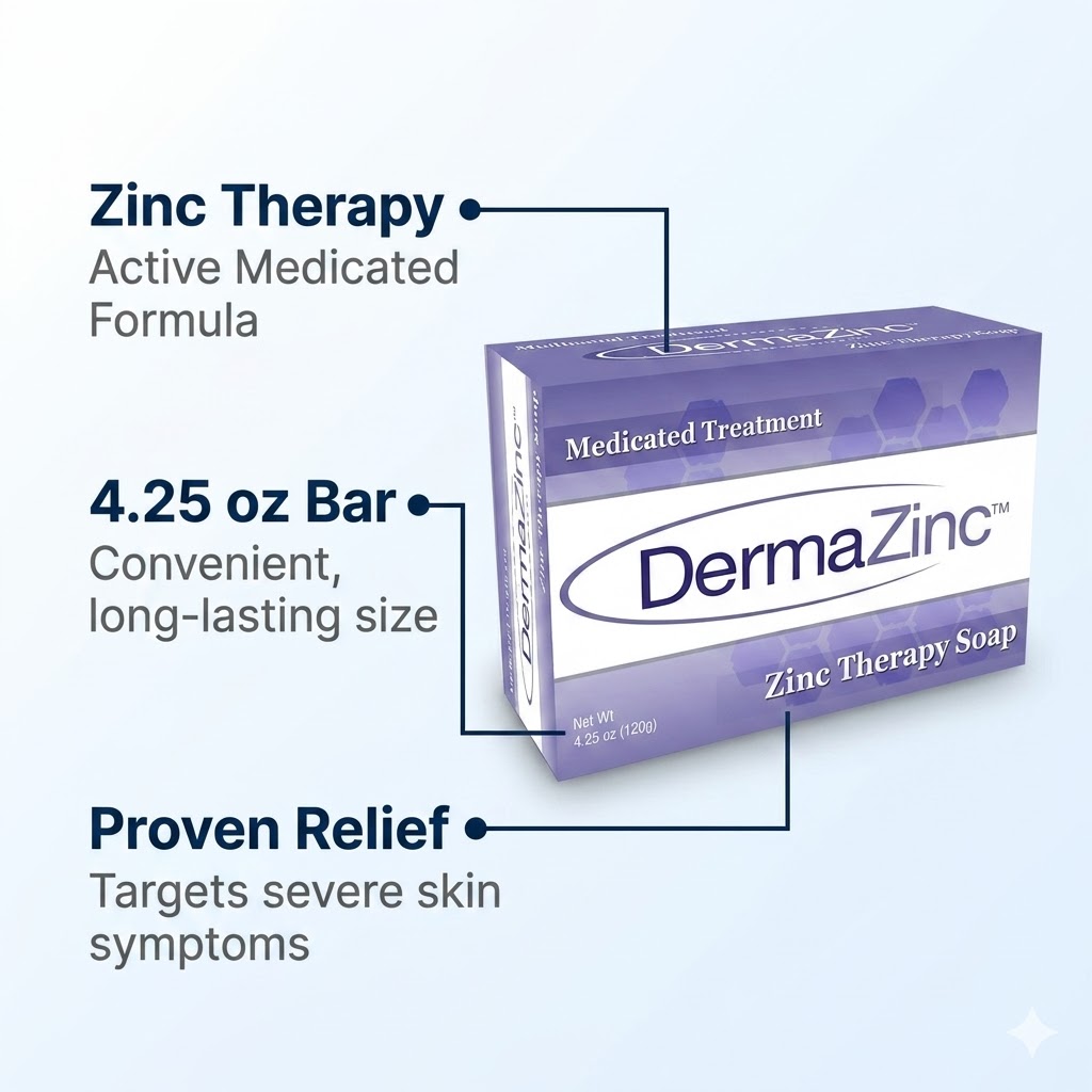 DermaZinc Zinc Therapy Soap Bar - 4.25 oz