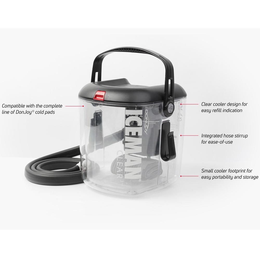 Donjoy IceMan CLEAR3 with Ankle Wrap-On Pad