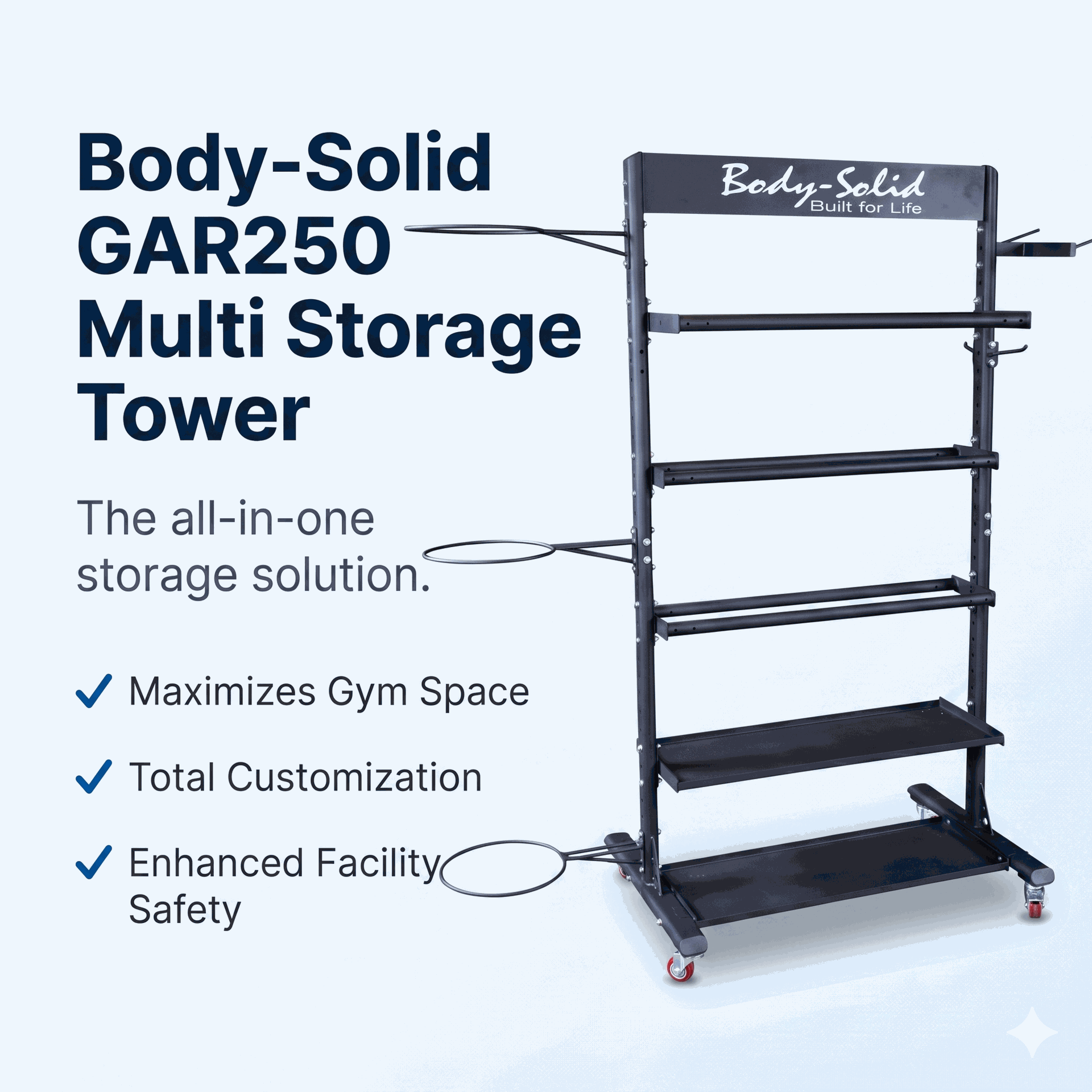 Body-Solid GAR250 Multi Storage Tower