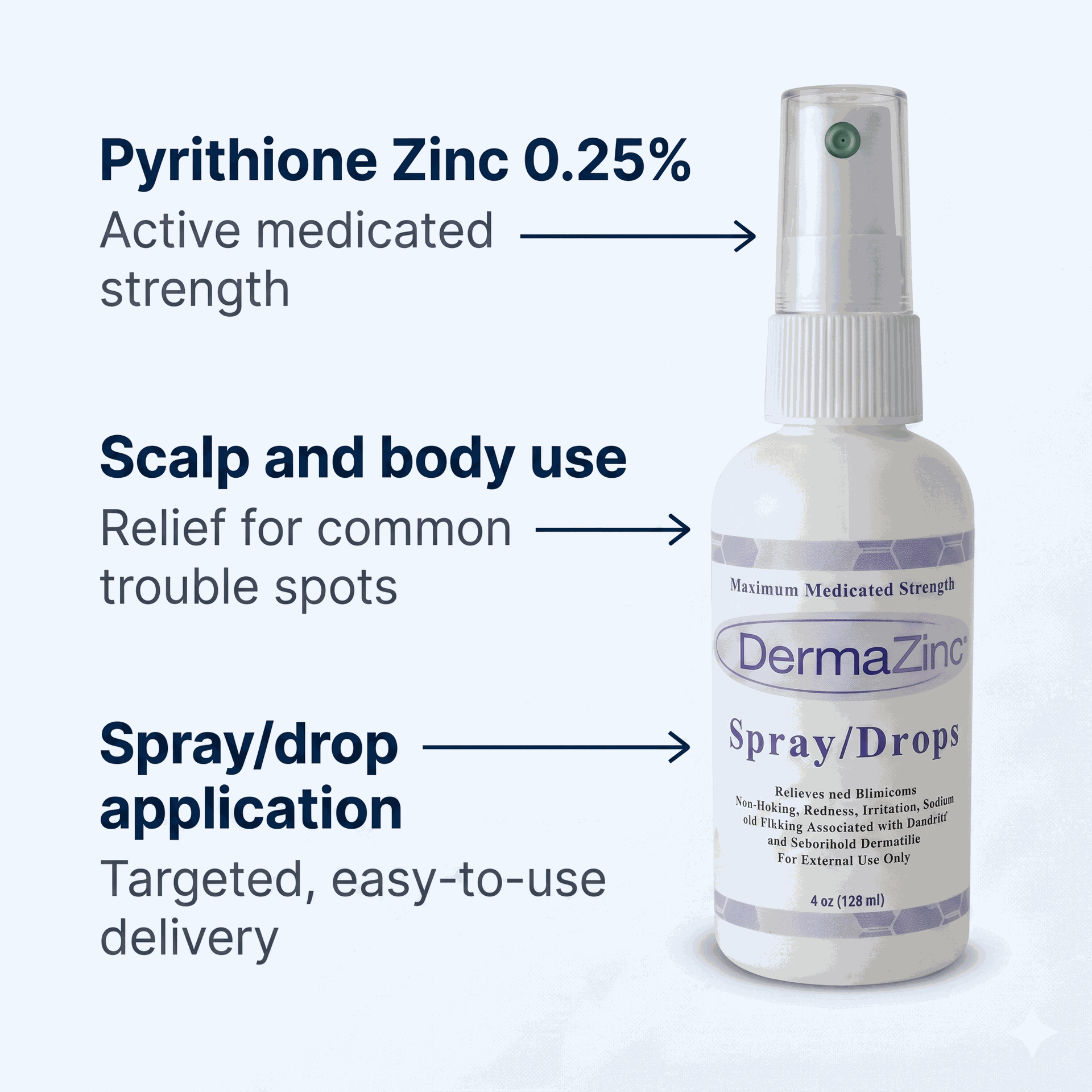 Dermazinc Spray/Drops 4oz - Medical Equipment