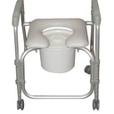  Drive Medical Lightweight Portable Shower Commode Chair with Casters