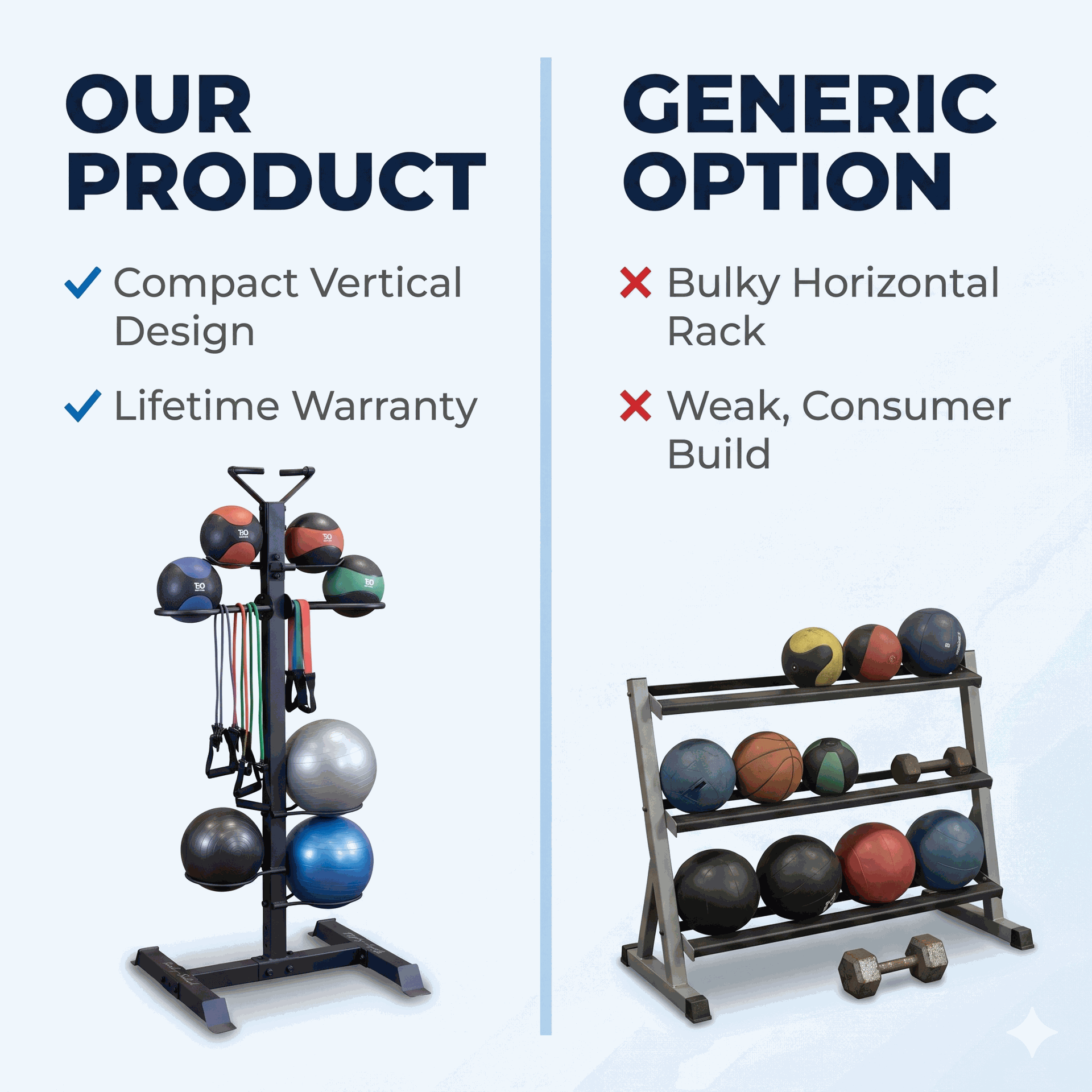 Body-Solid GAR50 Compact Accessory Tower